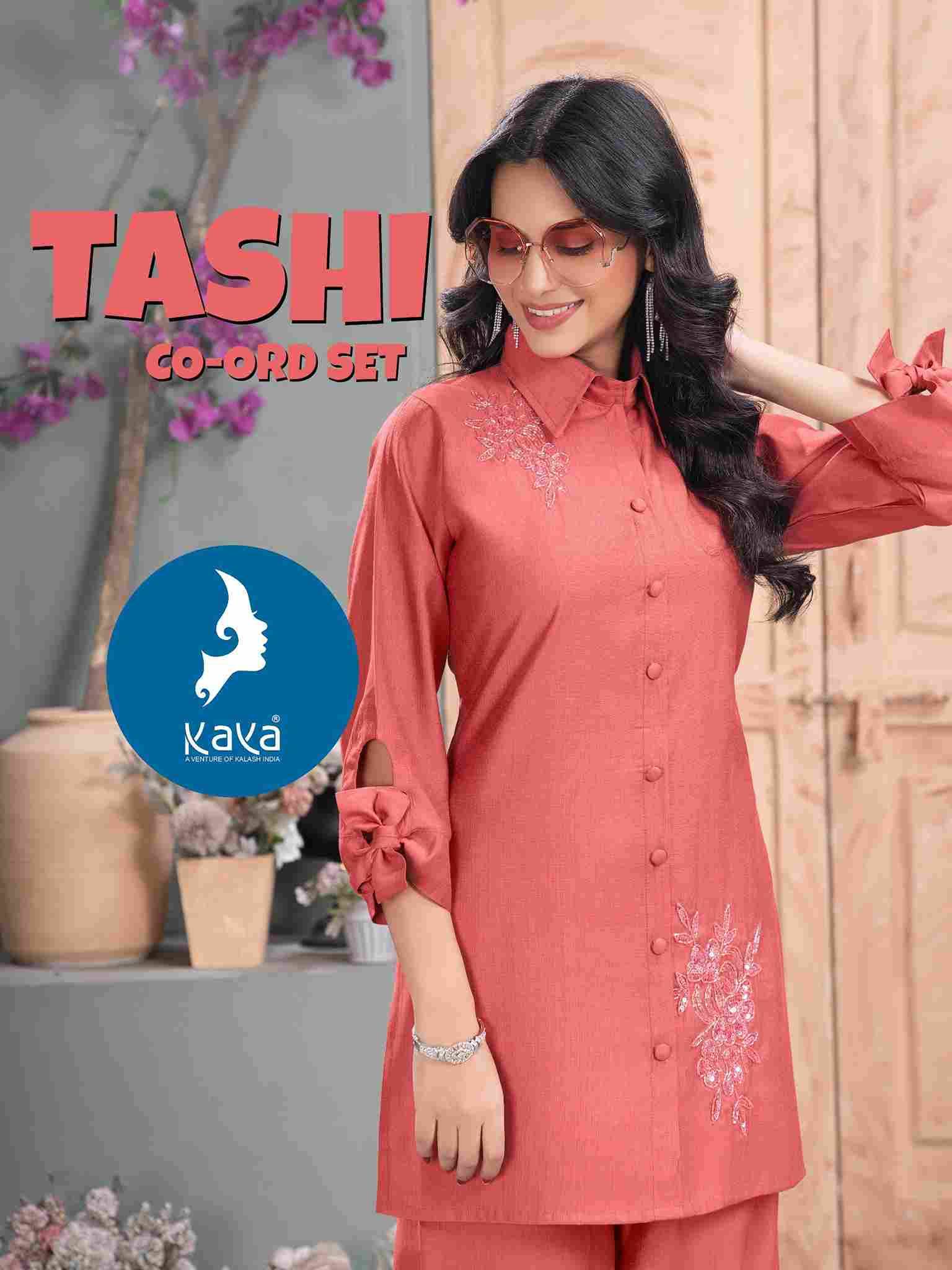 Tashi By Kaya 01 To 06 Series Designer Stylish Fancy Colorful Beautiful Party Wear & Ethnic Wear Collection Vertican Print Co-Ord At Wholesale Price