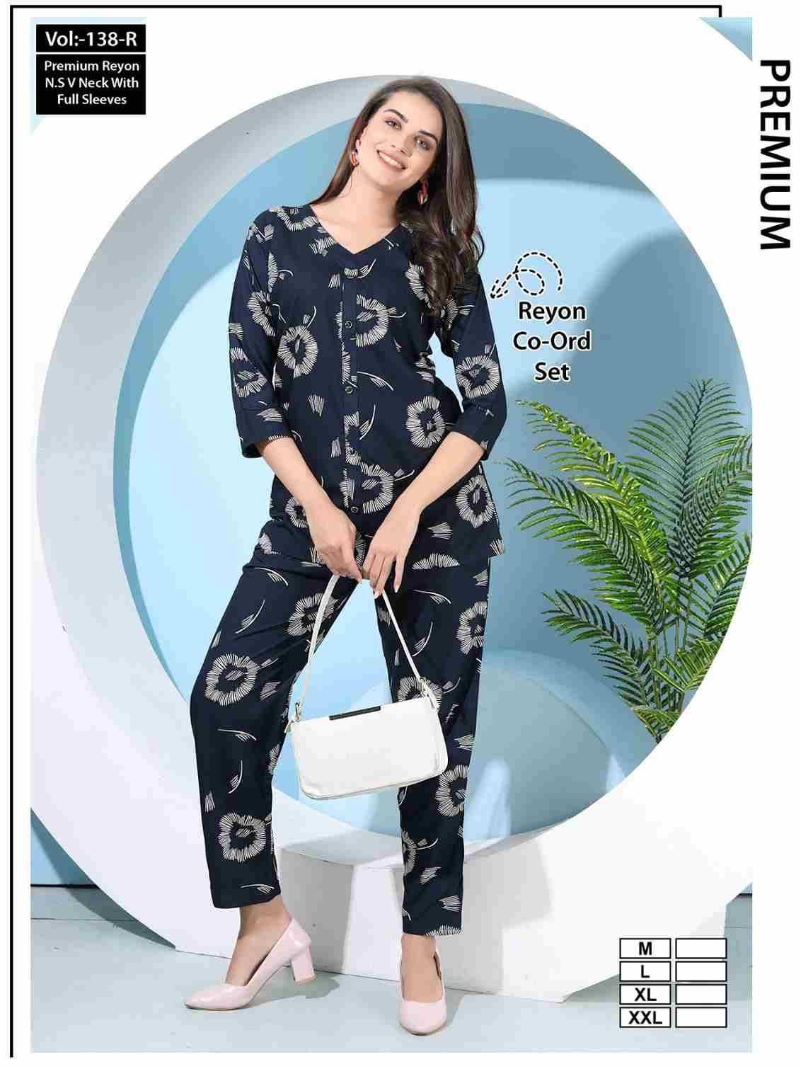 Vol-138-R By Kaamiri 138-A To 138-F Series Designer Stylish Fancy Colorful Beautiful Party Wear & Ethnic Wear Collection Heavy Rayon Co-Ord At Wholesale Price