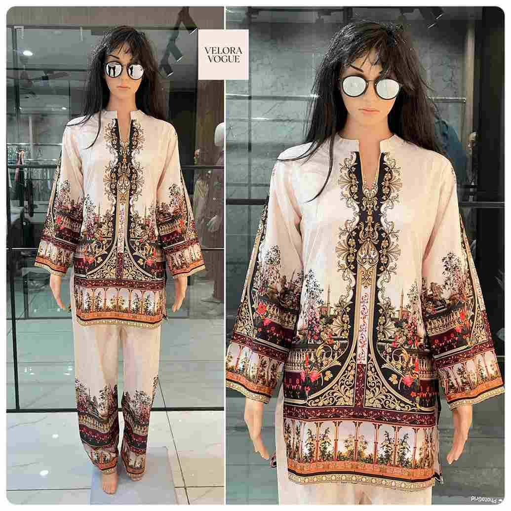 Velora Vogue By Kaamiri 01 To 07 Series Designer Stylish Fancy Colorful Beautiful Party Wear & Ethnic Wear Collection Poly Linen Print Co-Ord At Wholesale Price