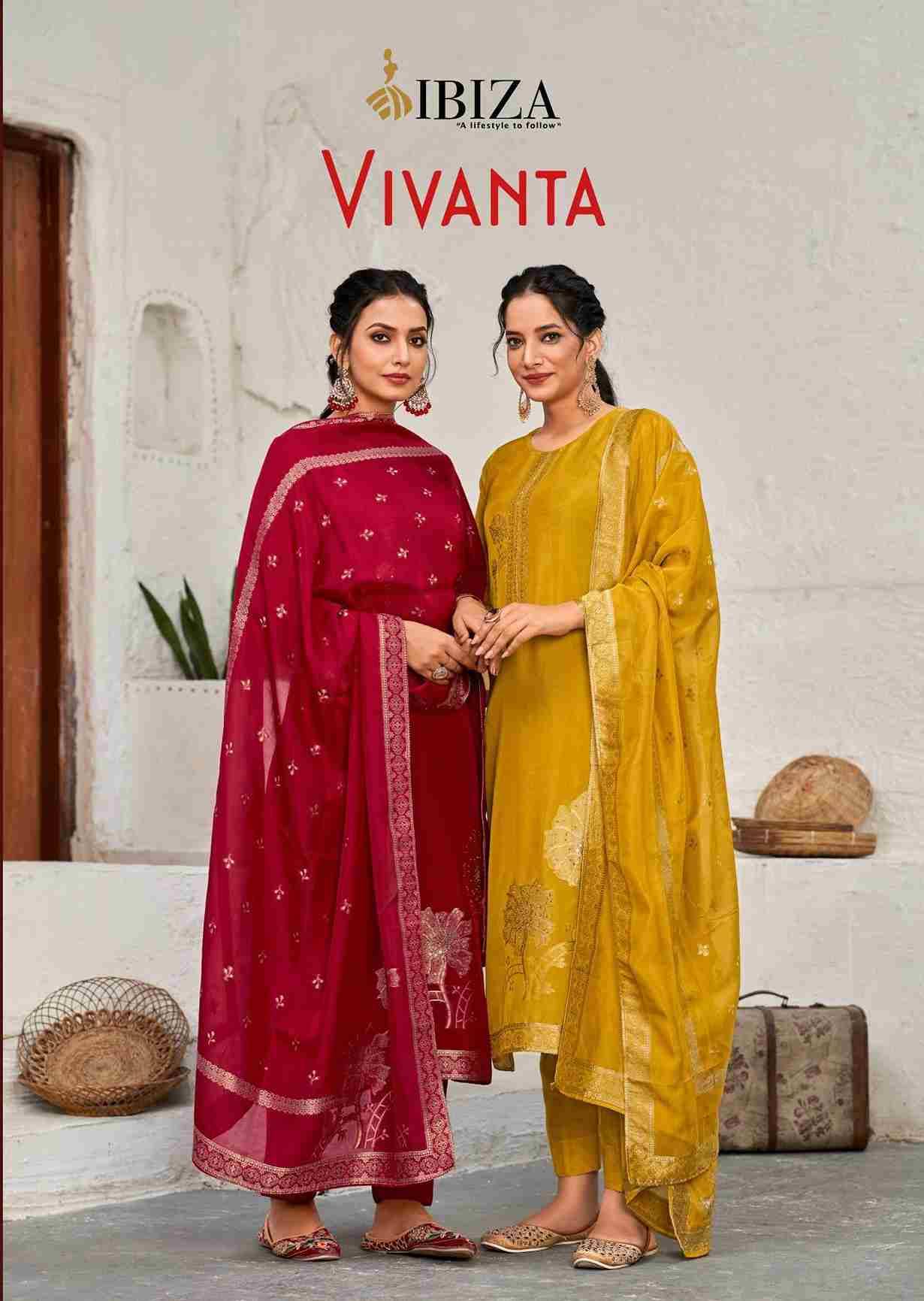 Vivanta By Ibiza 1331 To 1334 Series Designer Festive Suits Beautiful Fancy Stylish Colorful Party Wear & Occasional Wear Pure Bangalori Silk Jacquard Dresses At Wholesale Price