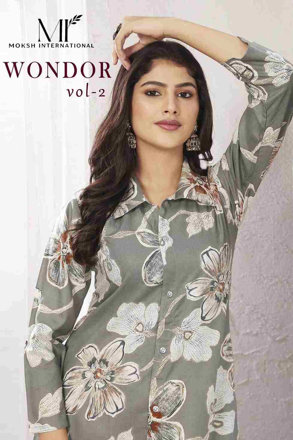 Wondor Vol-2 By Moksh International 860 To 862 Series Designer Stylish Fancy Colorful Beautiful Party Wear & Ethnic Wear Collection Rayon/Chanderi Tops With Bottom At Wholesale Price