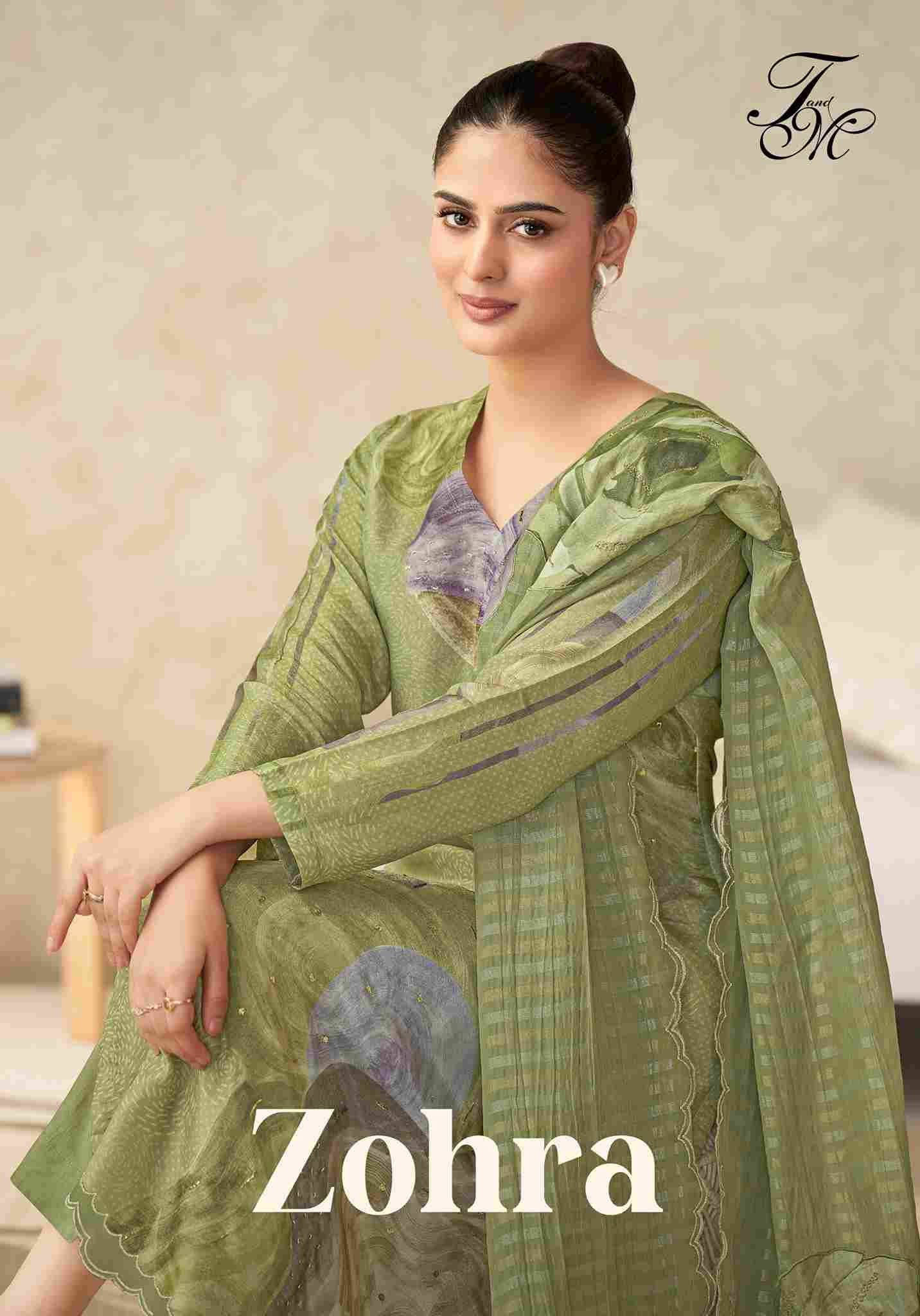 Zohra By T And M Designer Studio Beautiful Festive Suits Colorful Stylish Fancy Casual Wear & Ethnic Wear Tissue Dresses At Wholesale Price