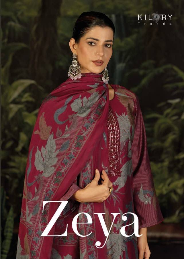 Zeya By Kilory 1791 To 1794 Series Designer Festive Suits Beautiful Fancy Colorful Stylish Party Wear & Occasional Wear Pure Muslin Silk Dresses At Wholesale Price