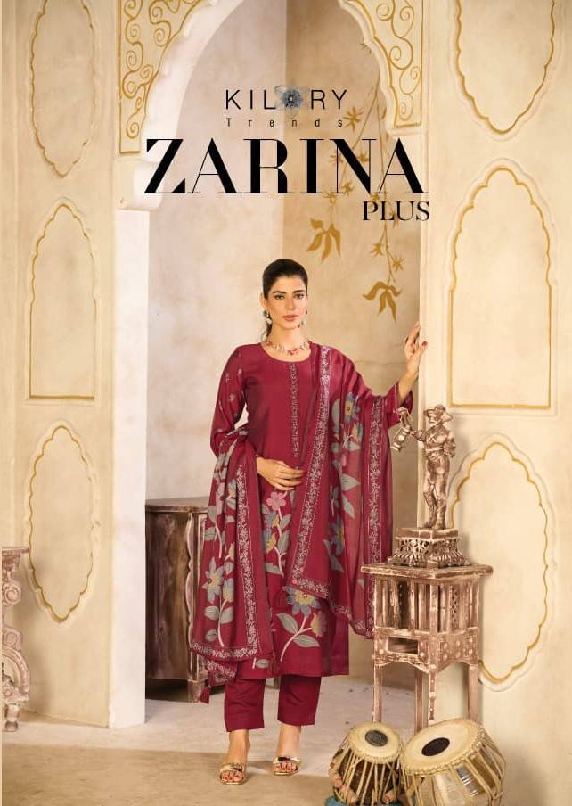 Zarina Plus By Kilory 1831 To 1836 Series Designer Festive Suits Beautiful Fancy Colorful Stylish Party Wear & Occasional Wear Pure Muslin Silk Dresses At Wholesale Price