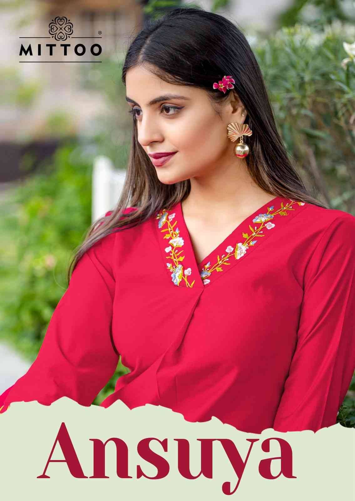 Ansuya By Mittoo 2001 To 2006 Series Designer Collection Beautiful Stylish Fancy Colorful Party Wear & Occasional Wear Gadhwal Kurtis With Bottom At Wholesale Price