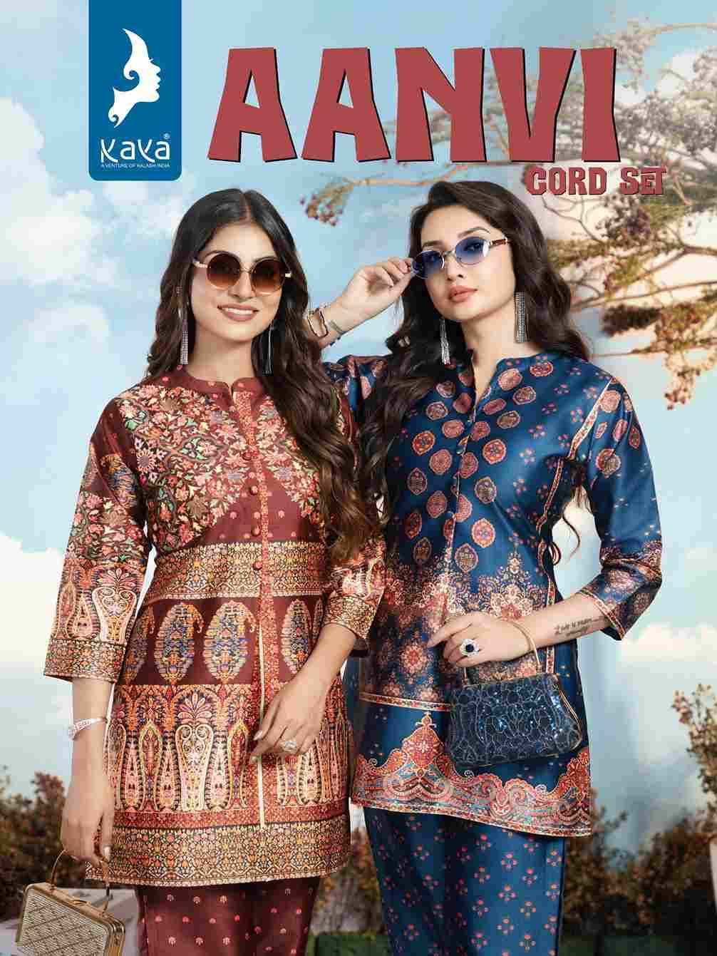 Aanvi By Kaya 01 To 06 Series Designer Stylish Fancy Colorful Beautiful Party Wear & Ethnic Wear Collection Vertican Co-Ord At Wholesale Price