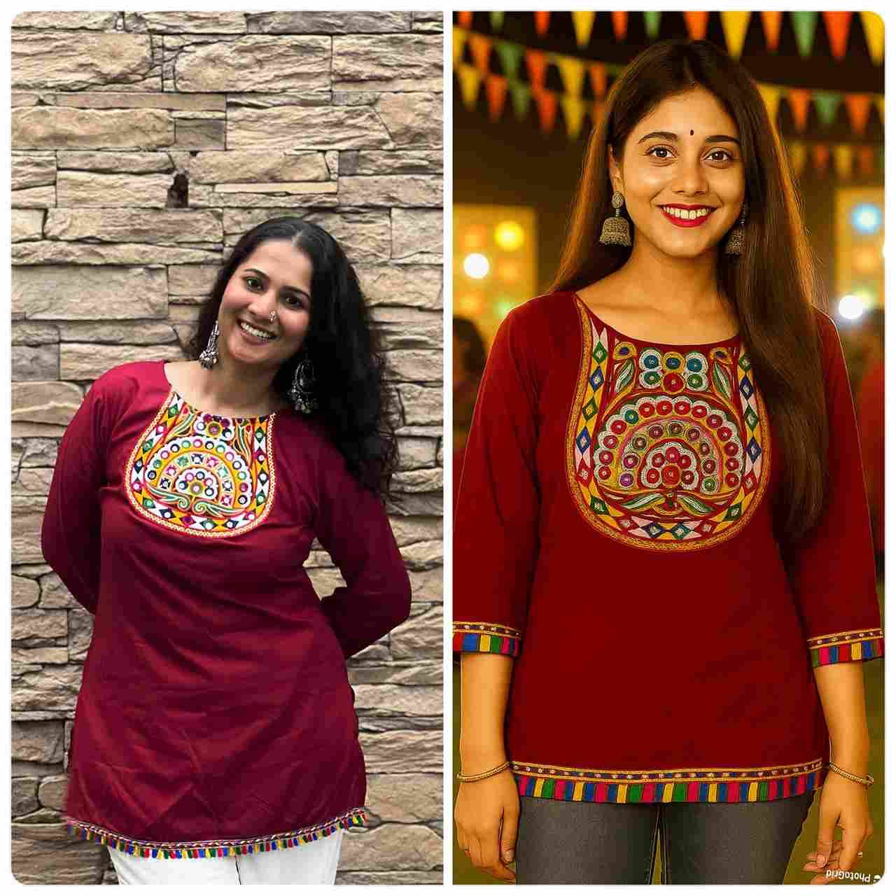 Ai Navratri Vol-2 By Kaamiri 01 To 04 Series Designer Stylish Fancy Colorful Beautiful Party Wear & Ethnic Wear Collection Heavy Rayon Tops At Wholesale Price