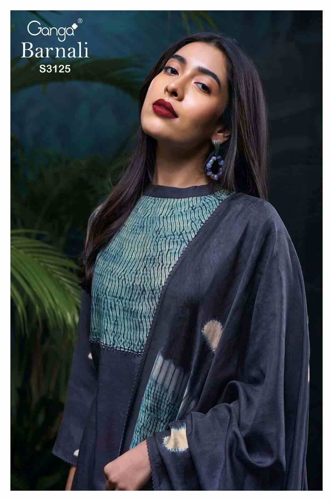 Barnali-3125 By Ganga Fashion 3125-A To 3125-C Series Beautiful Festive Suits Colorful Stylish Fancy Casual Wear & Ethnic Wear Pure Bemberg Silk Dresses At Wholesale Price