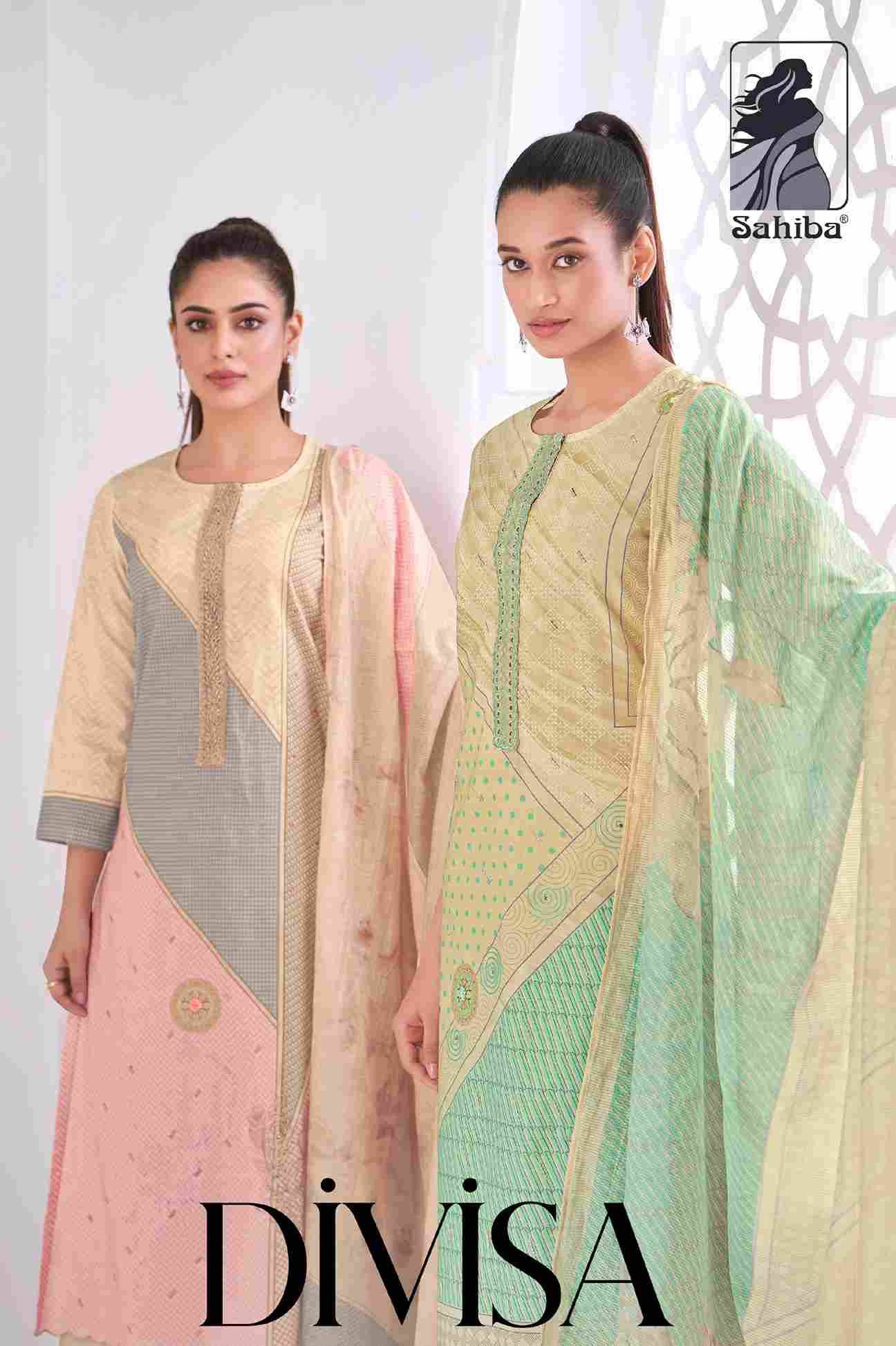 Divisa By Sahiba Fabrics Beautiful Festive Suits Colorful Stylish Fancy Casual Wear & Ethnic Wear Pure Cotton Lawn Dresses At Wholesale Price