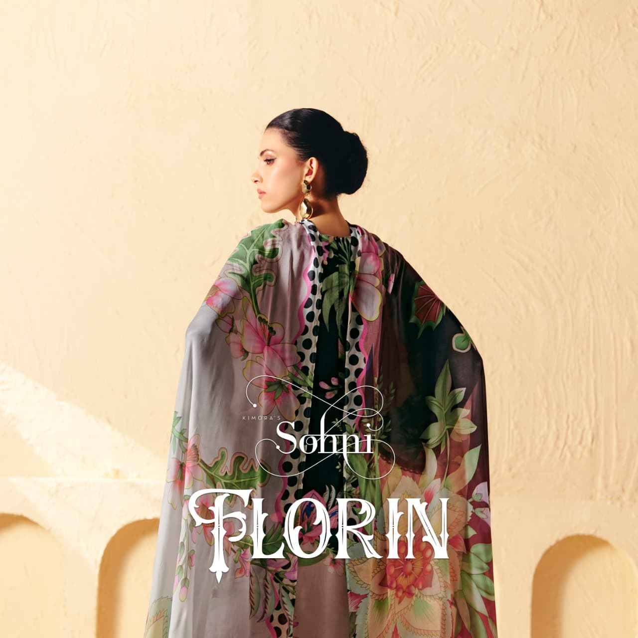 Florin By Sohni 441 To 444 Series Beautiful Suits Colorful Stylish Fancy Casual Wear & Ethnic Wear Pure Muslin Dresses At Wholesale Price