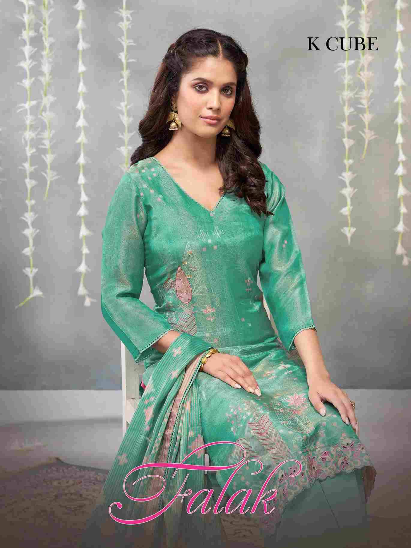 Falak By K Cube 1031-A To 1031-D Series Beautiful Festive Suits Colorful Stylish Fancy Casual Wear & Ethnic Wear Shimmer Dresses At Wholesale Price