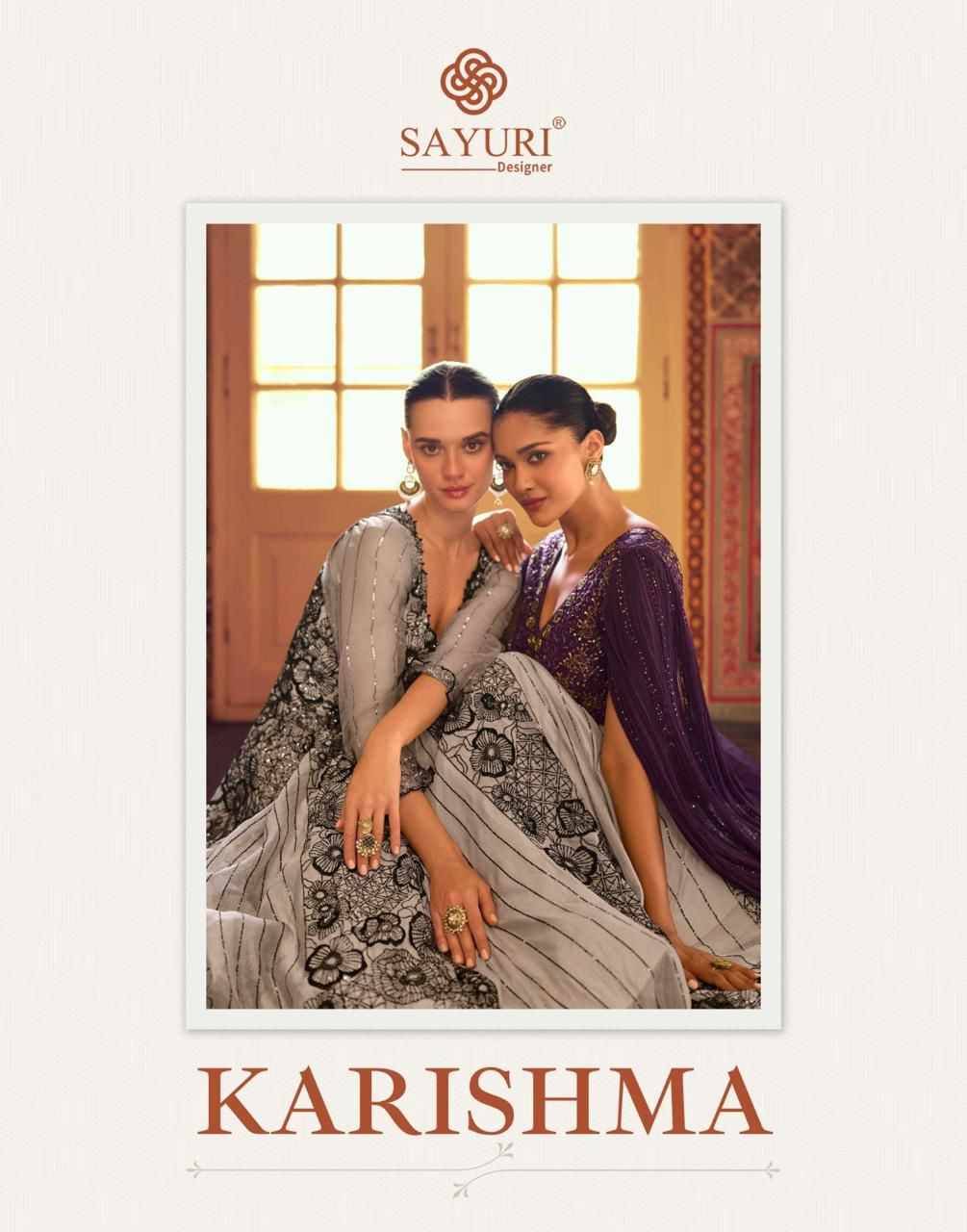 Karishma By Sayuri 5768 To 5770 Series Beautiful Stylish Fancy Colorful Casual Wear & Ethnic Wear Jacquard Silk/Georgette Gown At Wholesale Price