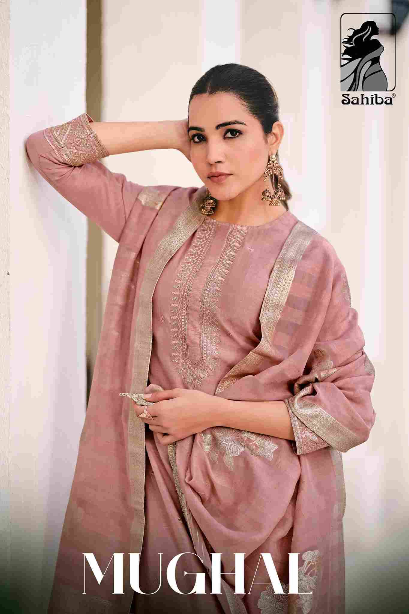 Mughal By Sahiba Fabrics Beautiful Festive Suits Colorful Stylish Fancy Casual Wear & Ethnic Wear Organza Linen Dresses At Wholesale Price