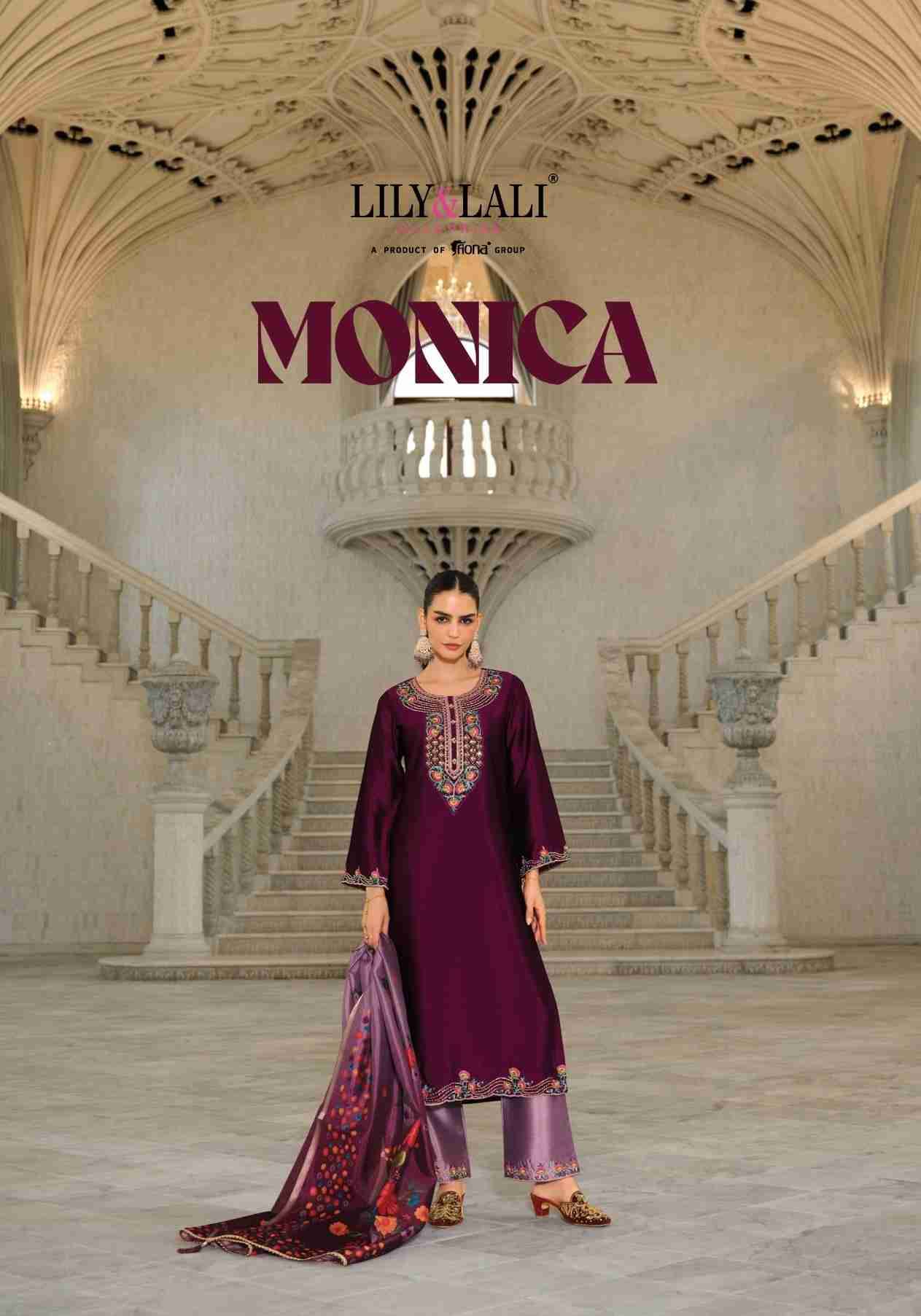 Monica By Lily And Lali 27391 To 27394 Series Beautiful Festive Suits Colorful Stylish Fancy Casual Wear & Ethnic Wear Silk Embroidery Dresses At Wholesale Price