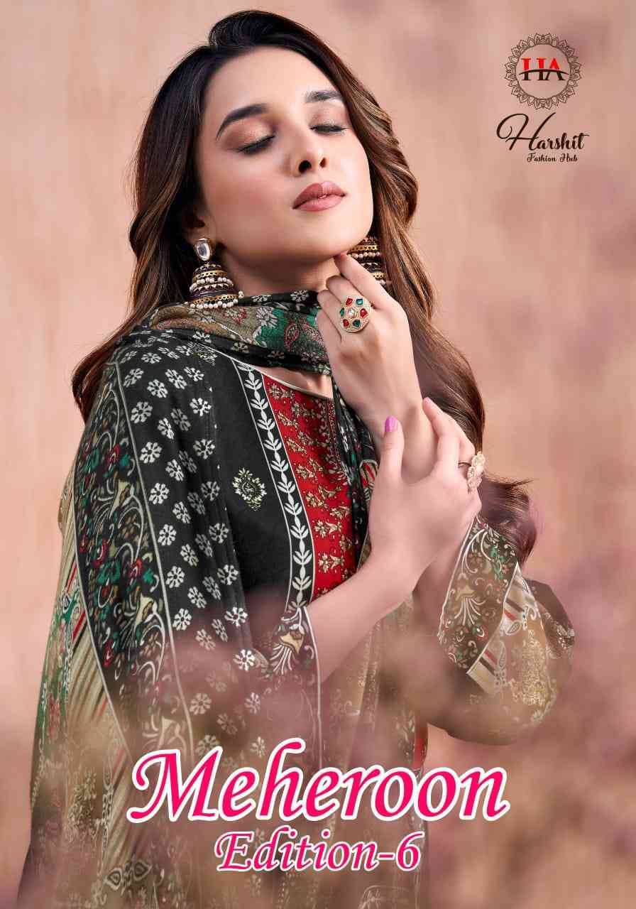 Meheroon Vol-6 By Harshit Fashion Hub 2022-849-01 To 2022-849-06 Series Beautiful Festive Suits Stylish Fancy Colorful Casual Wear & Ethnic Wear Pure Viscose Rayon Dresses At Wholesale Price
