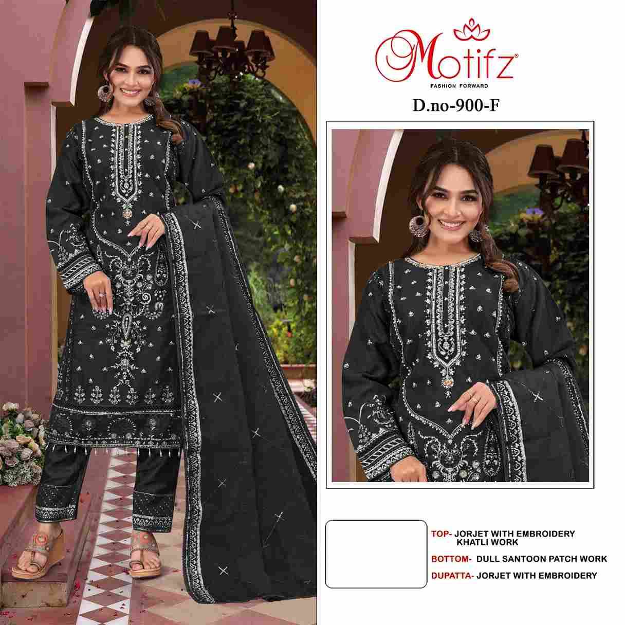 Motifz Hit Design 900 Colours Vol-2 By Motifz 900-E To 900-H Series Beautiful Pakistani Suits Colorful Stylish Fancy Casual Wear & Ethnic Wear Georgette Dresses At Wholesale Price