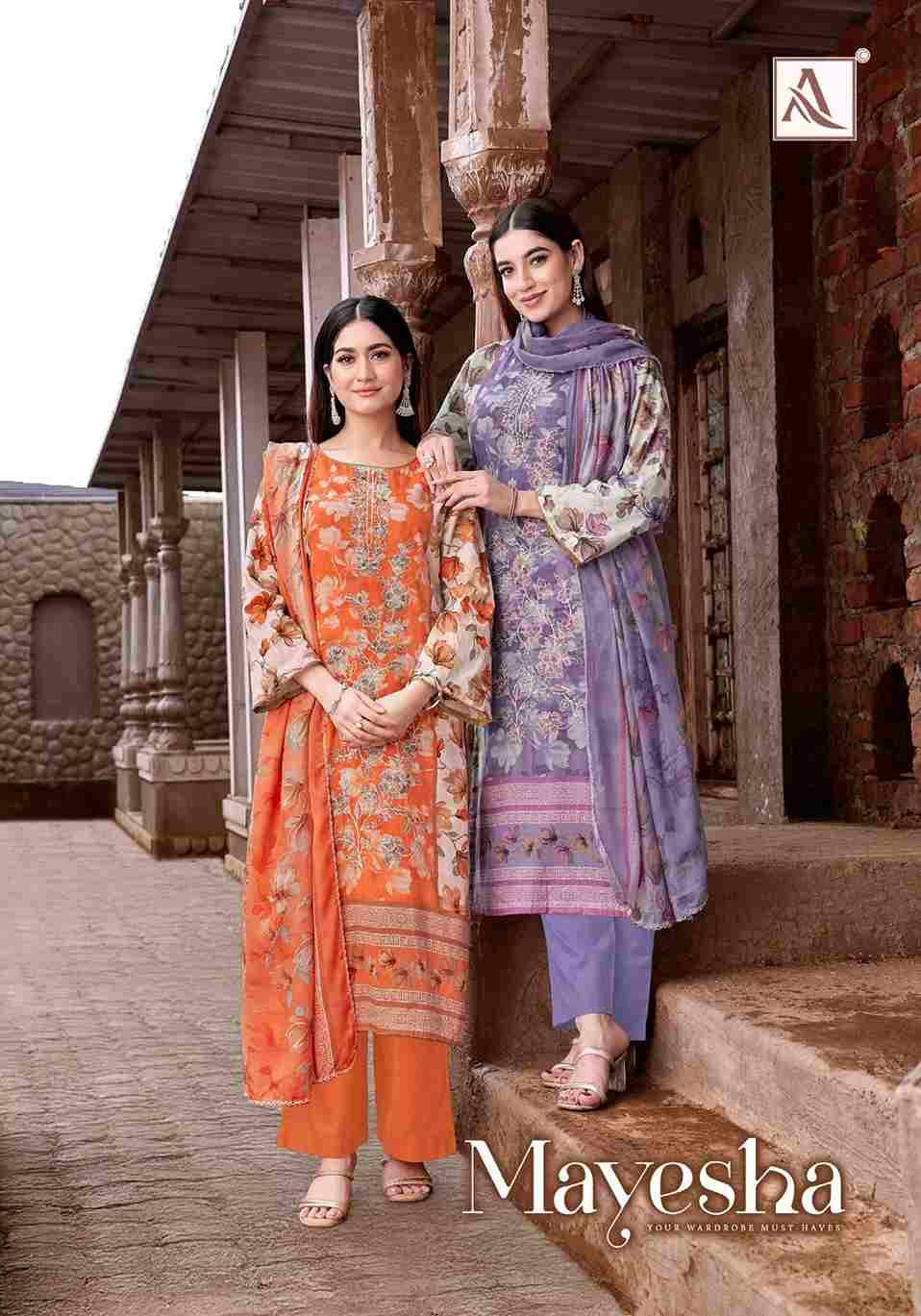 Mayesha By Alok Suit 2052-867-01 To 2052-867-06 Series Beautiful Festive Suits Colorful Stylish Fancy Casual Wear & Ethnic Wear Pure Cambric Cotton Dresses At Wholesale Price