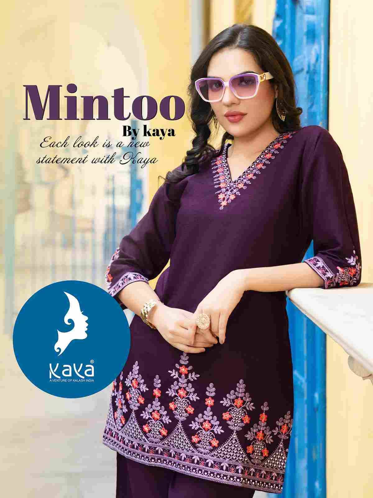 Mintoo By Kaya 01 To 06 Series Designer Stylish Fancy Colorful Beautiful Party Wear & Ethnic Wear Collection Vertican Co-Ord At Wholesale Price