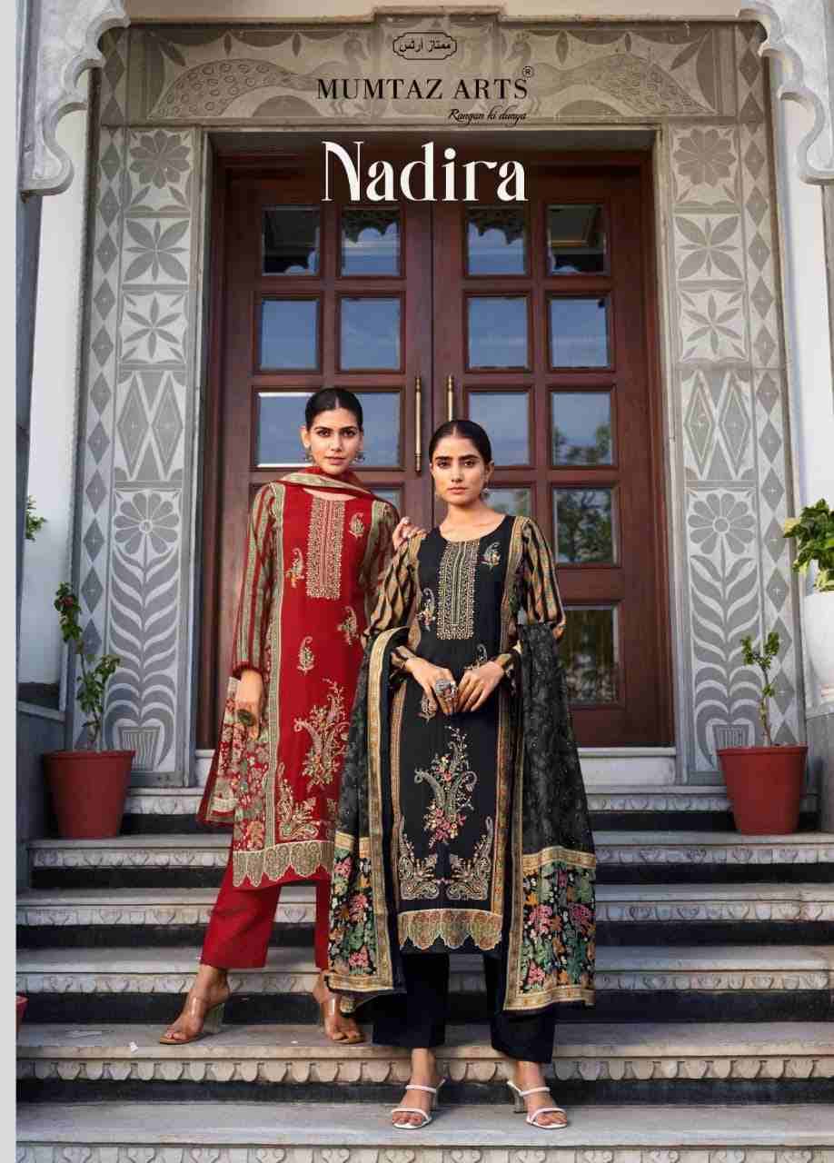 Nadira By Mumtaz Arts 1901 To 1904 Series Beautiful Festive Suits Colorful Stylish Fancy Casual Wear & Ethnic Wear Pure Modal Silk Print Dresses At Wholesale Price