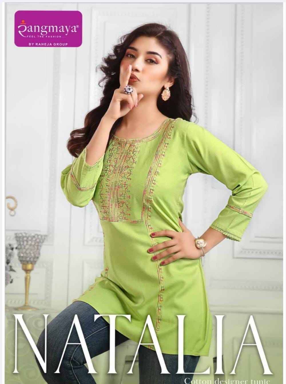 Natalia By Rangmaya 01 To 08 Series Designer Stylish Fancy Colorful Beautiful Party Wear & Ethnic Wear Collection Heavy Rayon Tops At Wholesale Price