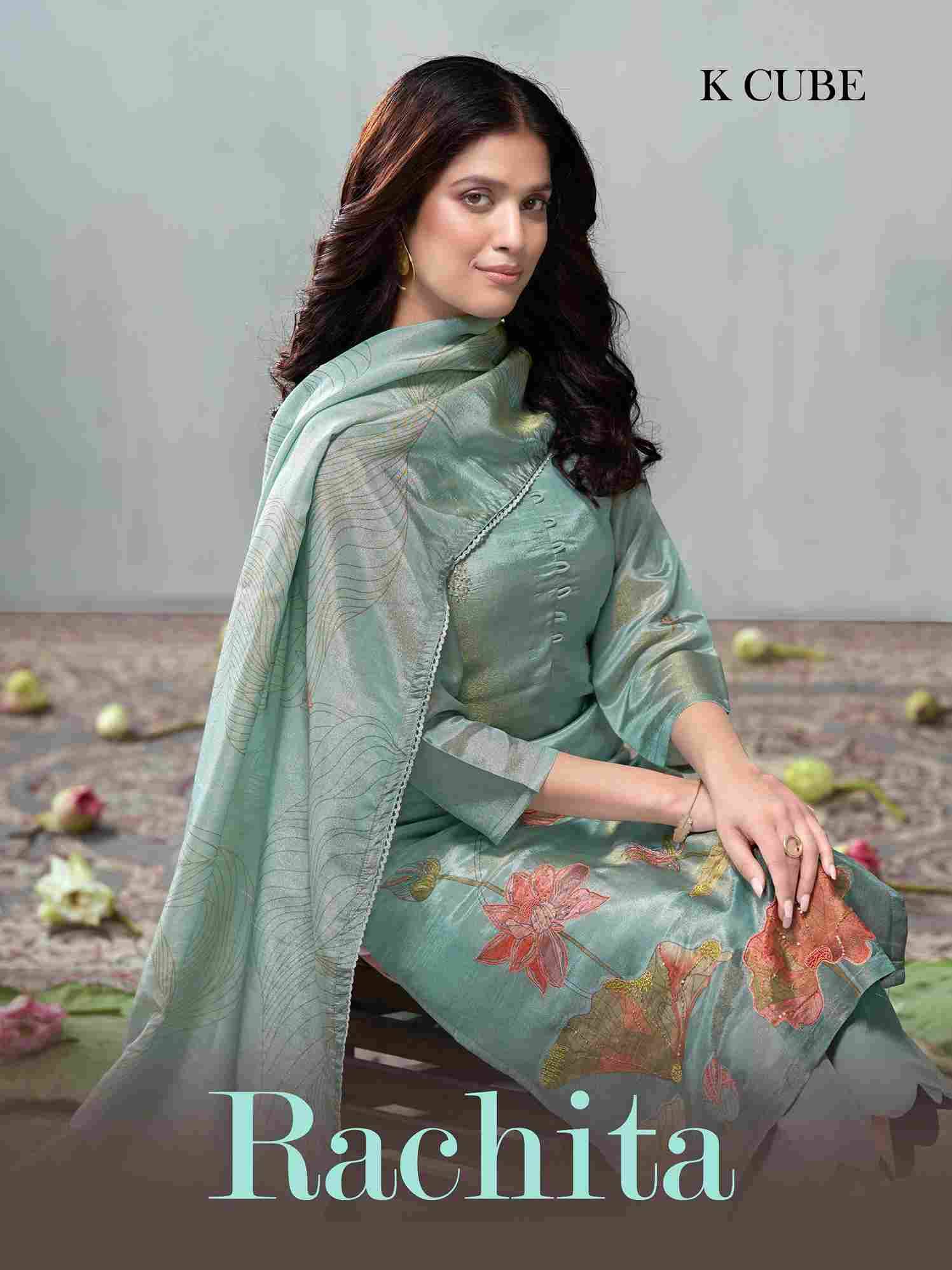 Rachita By K Cube 1036-A To 1036-D Series Beautiful Festive Suits Colorful Stylish Fancy Casual Wear & Ethnic Wear Shimmer Dresses At Wholesale Price