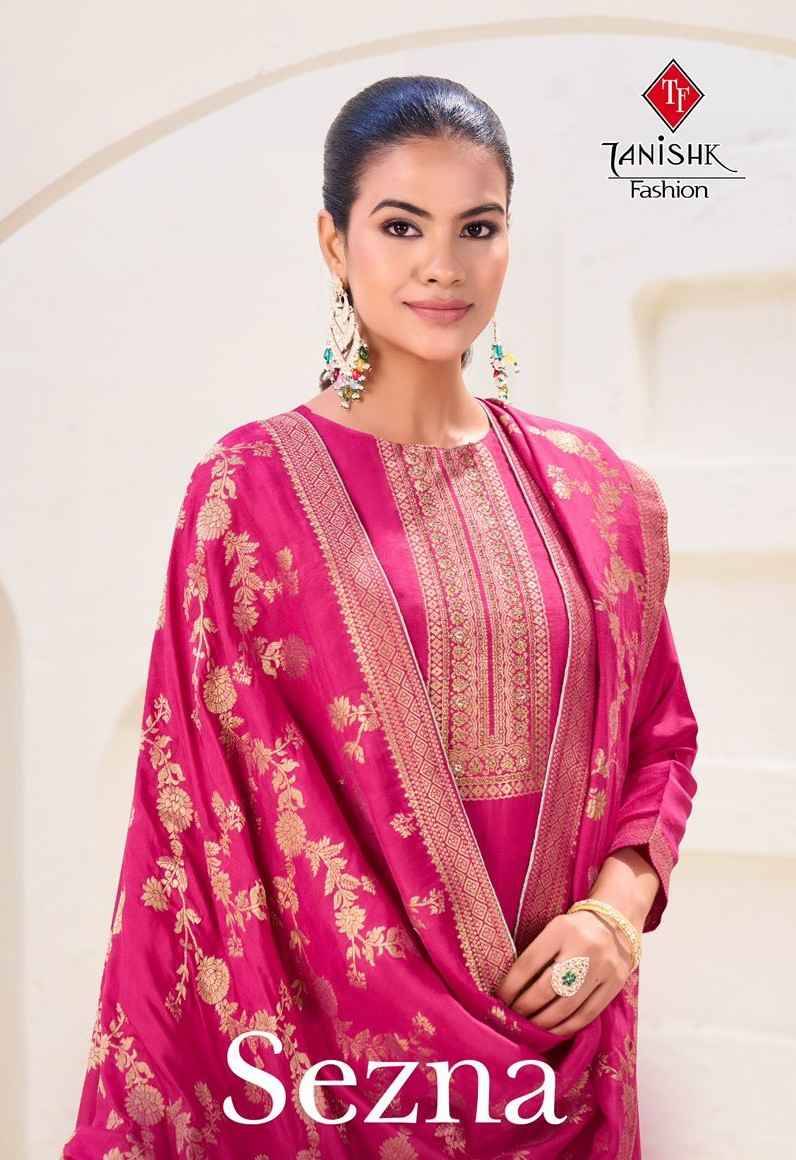 Sezna By Tanishk Fashion 301 To 304 Series Beautiful Festive Suits Colorful Stylish Fancy Casual Wear & Ethnic Wear Muslin Jacquard Dresses At Wholesale Price