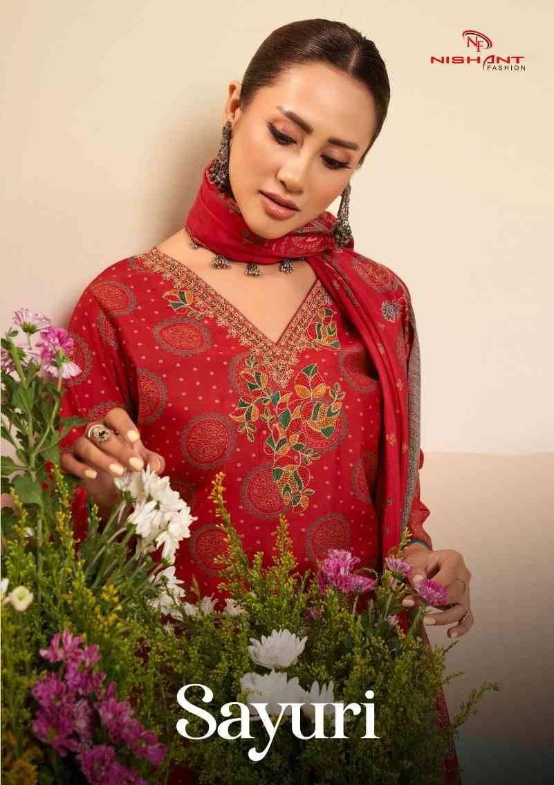 Sayuri By Nishant Fashion 113-001 To 113-008 Series Beautiful Festive Suits Stylish Fancy Colorful Party Wear & Occasional Wear Muslin Silk Dresses At Wholesale Price