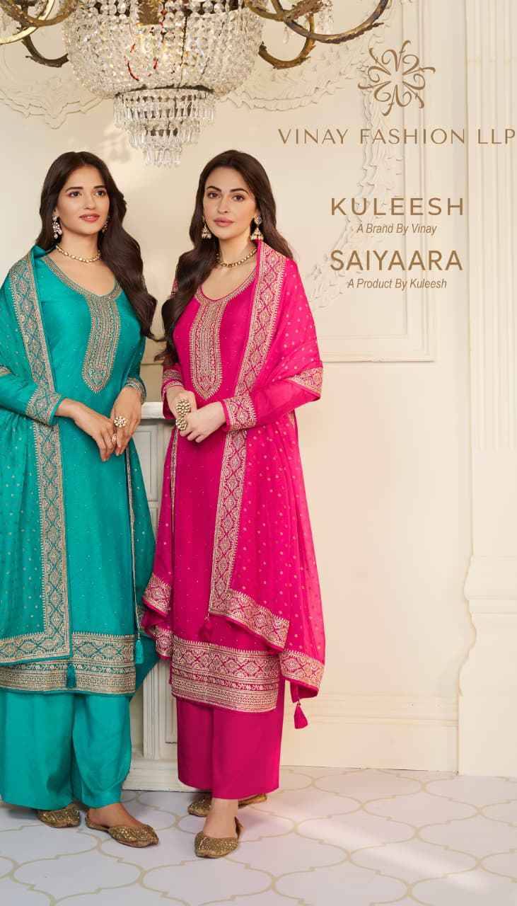 Saiyaara By Vinay Fashion 75301 To 75304 Series Designer Festive Festive Suits Collection Beautiful Stylish Fancy Colorful Party Wear & Occasional Wear Silk Dresses At Wholesale Price
