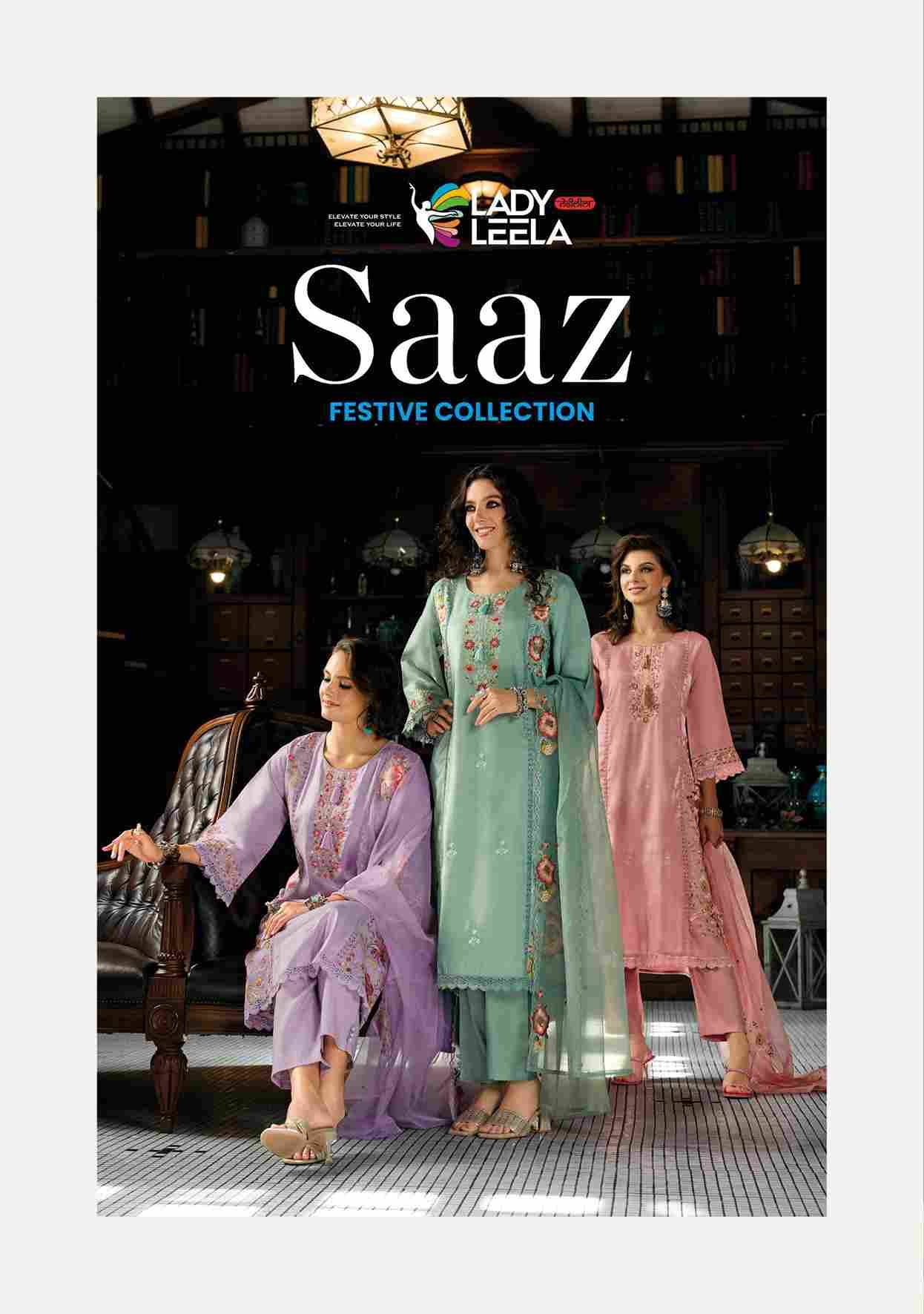 Saaz By Lady Leela 31181 To 31184 Series Beautiful Festive Suits Colorful Stylish Fancy Casual Wear & Ethnic Wear Viscose Roman With Work Dresses At Wholesale Price
