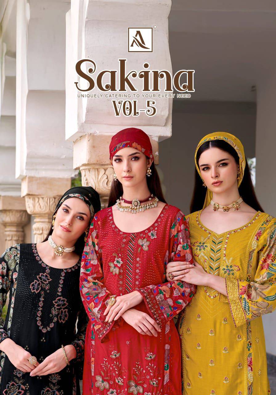 Sakina Vol-5 By Alok Suit 2025-840-01 To 2025-840-06 Series Beautiful Festive Suits Stylish Fancy Colorful Casual Wear & Ethnic Wear Pure Viscose Rayon Print Dresses At Wholesale Price