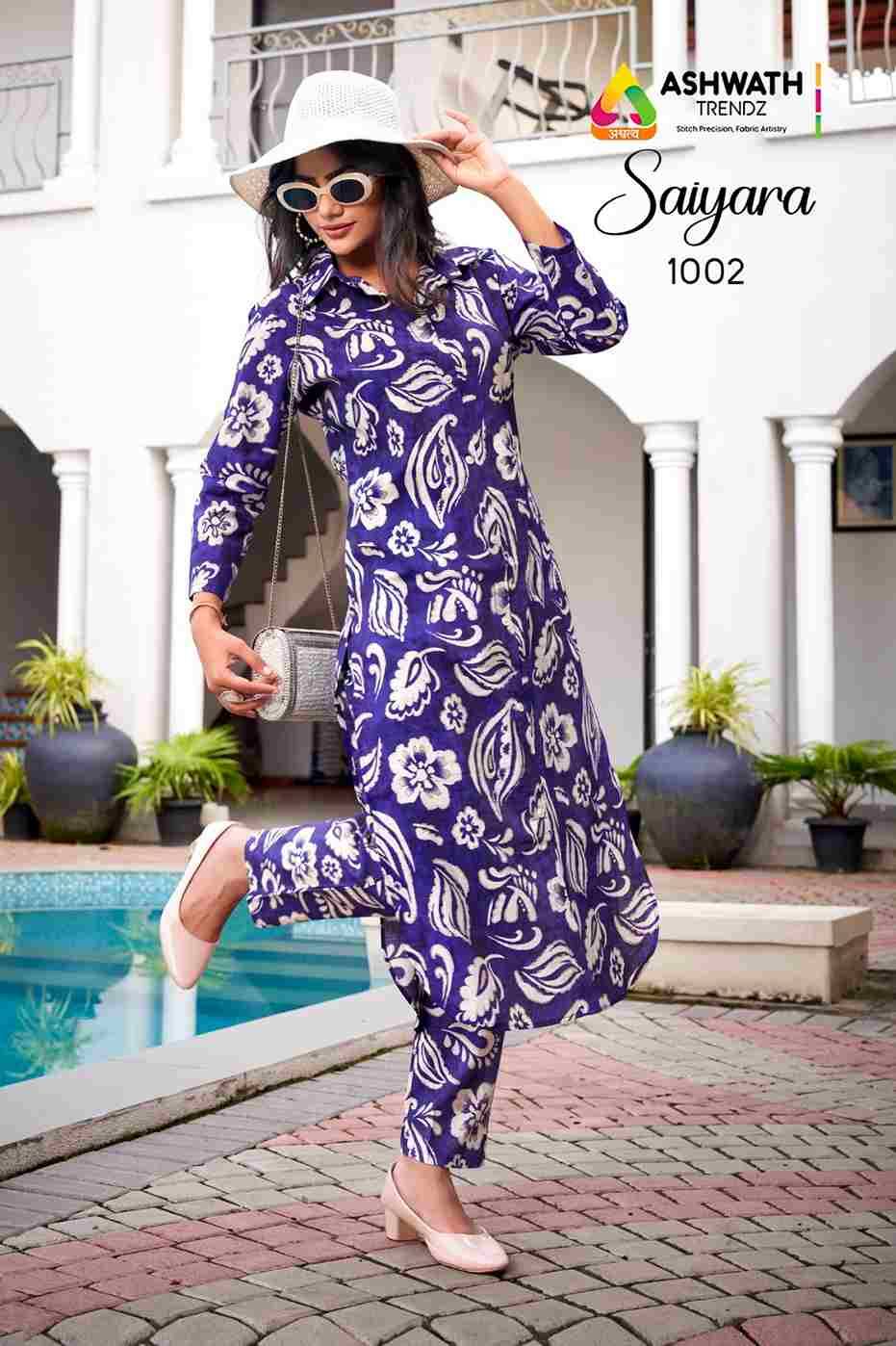 Saiyara By Ashwath Trendz 1001 To 1006 Series Designer Stylish Fancy Colorful Beautiful Party Wear & Ethnic Wear Collection Vatican Print Kurtis With Bottom At Wholesale Price