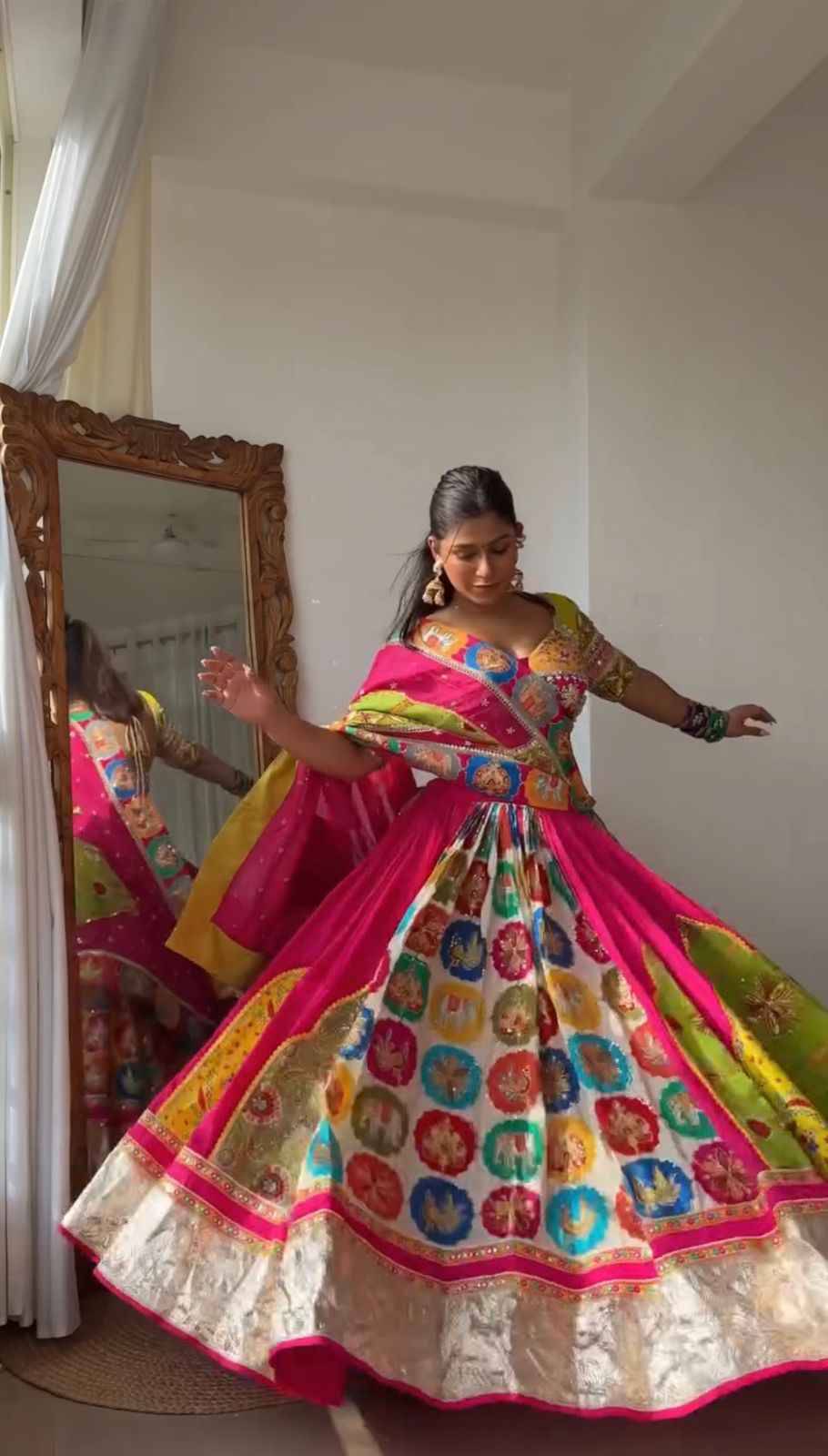 Sf-1057 By Fashid Wholesale Wear Collection Beautiful Stylish Colorful Fancy Party Wear & Occasional Wear American Crepe Lehengas At Wholesale Price