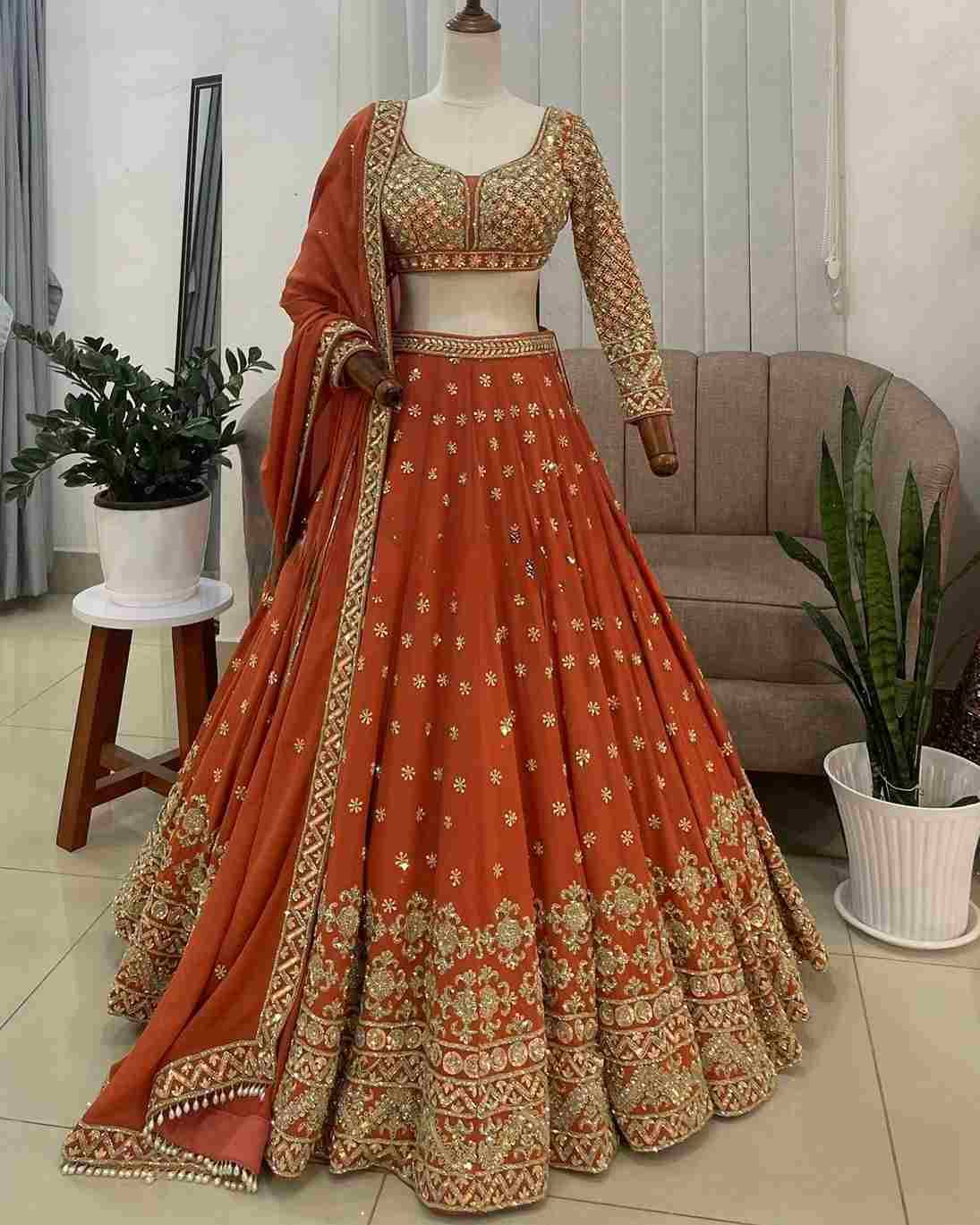 Sf-1062 By Fashid Wholesale Wear Collection Beautiful Stylish Colorful Fancy Party Wear & Occasional Wear Faux Georgette Lehengas At Wholesale Price