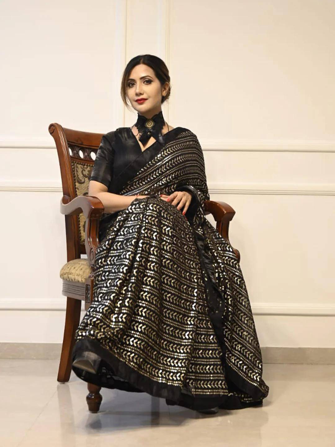 Sf-1065 By Fashid Wholesale Indian Traditional Wear Collection Beautiful Stylish Fancy Colorful Party Wear & Occasional Wear Georgette Sarees At Wholesale Price