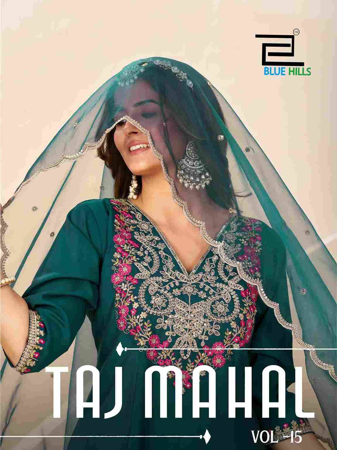 Taj Mahal Vol-15 By Blue Hills 1501 To 1505 Series Beautiful Stylish Festive Suits Fancy Colorful Casual Wear & Ethnic Wear & Ready To Wear Roman Silk Dresses At Wholesale Price
