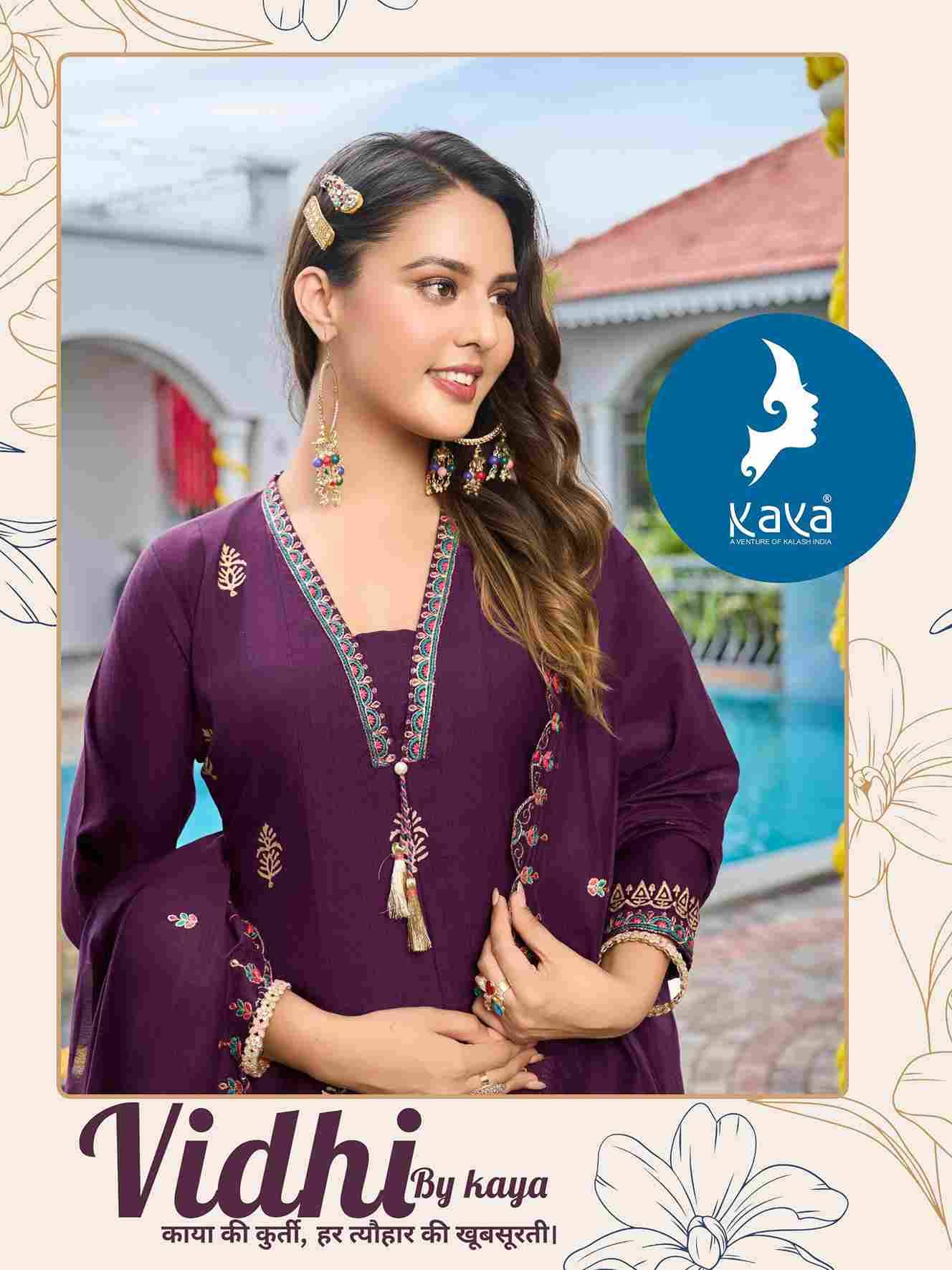 Vidhi By Kaya 01 To 06 Series Beautiful Stylish Anarkali Suits Fancy Colorful Casual Wear & Ethnic Wear & Ready To Wear Vertican Dresses At Wholesale Price