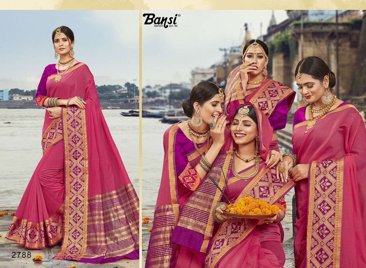 KANJIVARAM SILK BY BNASI FASHION 2781 TO 2792 SERIES INDIAN TRADITIONAL WEAR COLLECTION BEAUTIFUL STYLISH FANCY COLORFUL PARTY WEAR & OCCASIONAL WEAR PURE SILK SAREES AT WHOLESALE PRICE