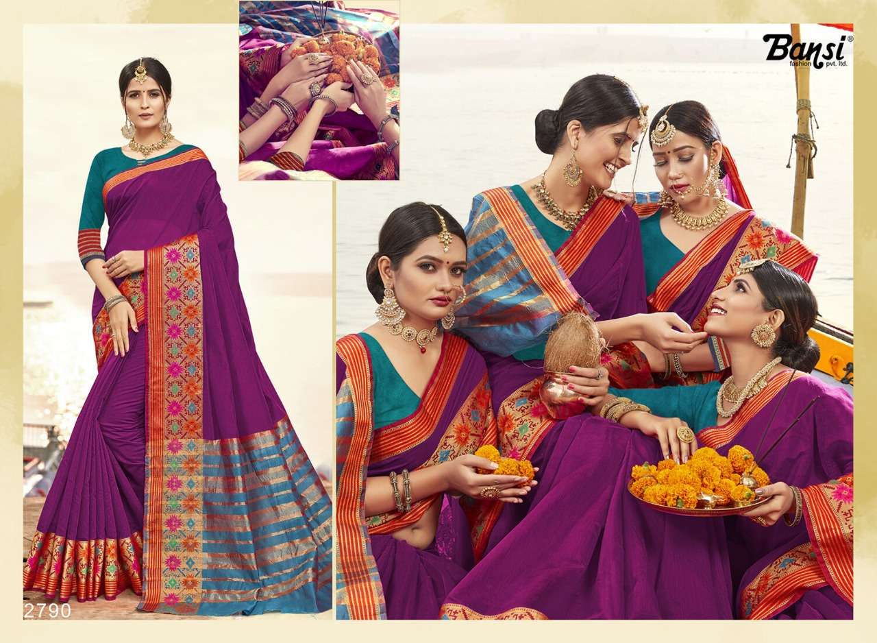 KANJIVARAM SILK BY BNASI FASHION 2781 TO 2792 SERIES INDIAN TRADITIONAL WEAR COLLECTION BEAUTIFUL STYLISH FANCY COLORFUL PARTY WEAR & OCCASIONAL WEAR PURE SILK SAREES AT WHOLESALE PRICE