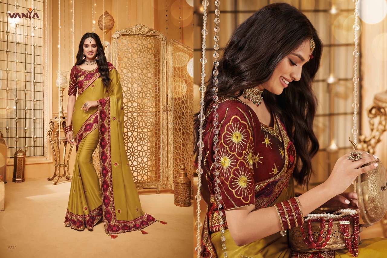 VANYA VOL-13 BY VANYA 2301 TO 2316 SERIES INDIAN TRADITIONAL WEAR COLLECTION BEAUTIFUL STYLISH FANCY COLORFUL PARTY WEAR & OCCASIONAL WEAR FANCY SAREES AT WHOLESALE PRICE