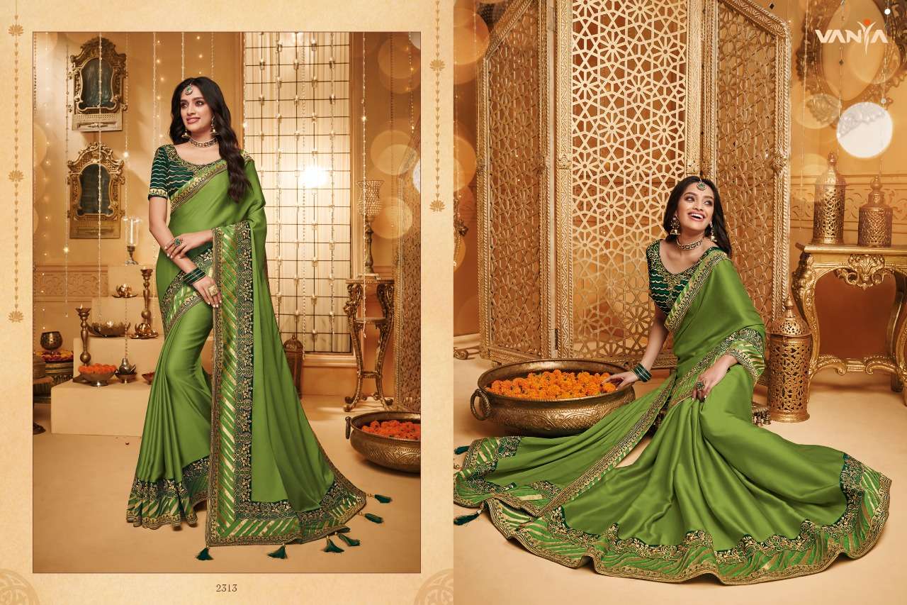 VANYA VOL-13 BY VANYA 2301 TO 2316 SERIES INDIAN TRADITIONAL WEAR COLLECTION BEAUTIFUL STYLISH FANCY COLORFUL PARTY WEAR & OCCASIONAL WEAR FANCY SAREES AT WHOLESALE PRICE