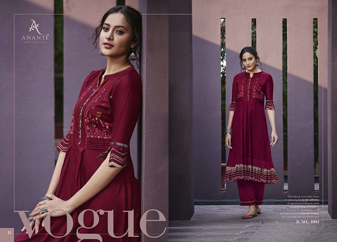 NIRJARA BY ANANTI 1001 TO 1006 SERIES INDIAN TRADITIONAL WEAR COLLECTION BEAUTIFUL STYLISH FANCY COLORFUL PARTY WEAR & OCCASIONAL WEAR COTTON SATIN PRINTED KURTIS WITH BOTTOM AT WHOLESALE PRICE