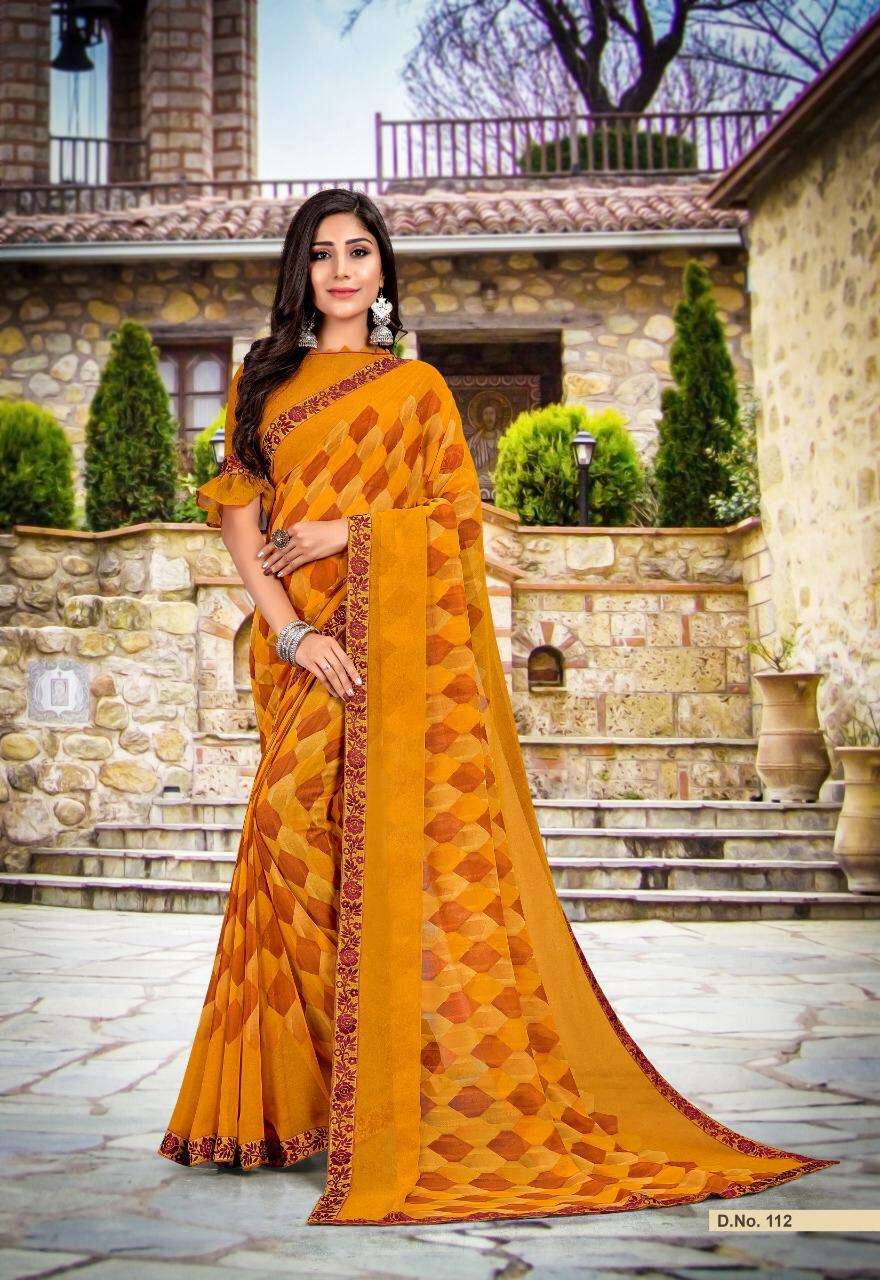 AKIRA VOL-25 BY PRIYA PARIDHI 103 TO 114 SERIES INDIAN TRADITIONAL WEAR COLLECTION BEAUTIFUL STYLISH FANCY COLORFUL PARTY WEAR & OCCASIONAL WEAR PURE GEORGETTE PRINTED SAREES AT WHOLESALE PRICE