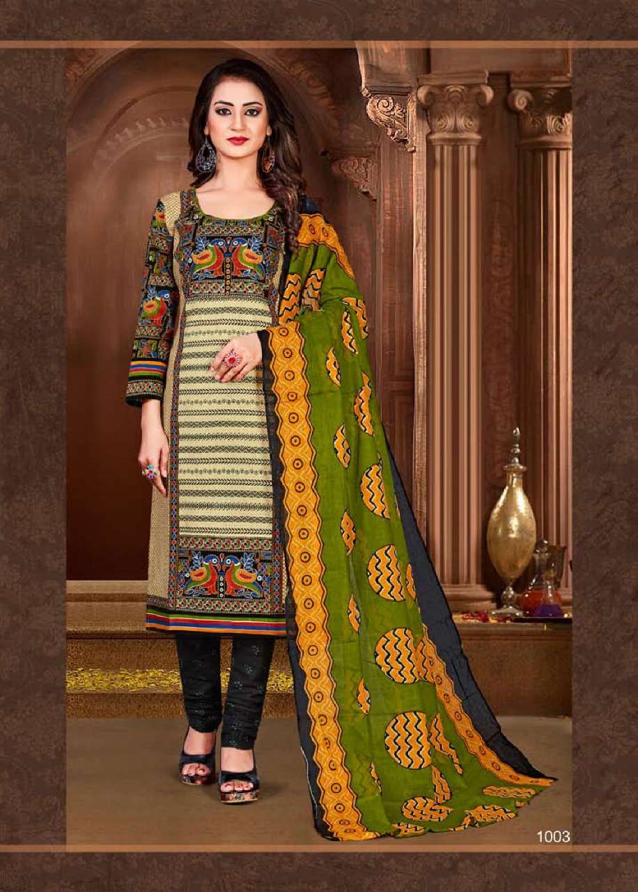 CHANDANI VOL-8 BY IMPERIAL PRINTS 1001 TO 1012 SERIES SUITS BEAUTIFUL STYLISH FANCY COLORFUL DESIGNER PARTY WEAR & ETHNIC WEAR COTTON PRINTED DRESSES AT WHOLESALE PRICE