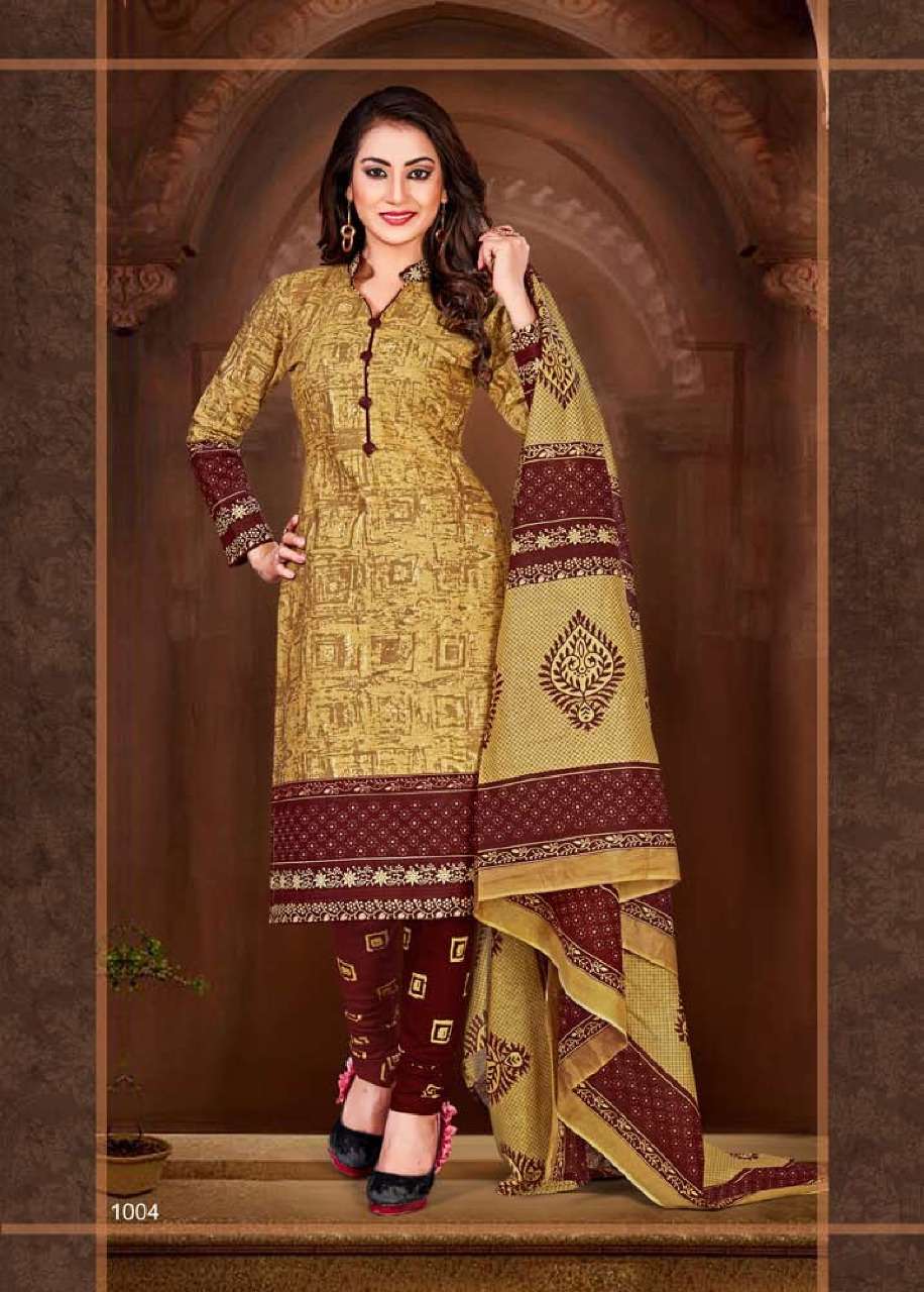 CHANDANI VOL-8 BY IMPERIAL PRINTS 1001 TO 1012 SERIES SUITS BEAUTIFUL STYLISH FANCY COLORFUL DESIGNER PARTY WEAR & ETHNIC WEAR COTTON PRINTED DRESSES AT WHOLESALE PRICE