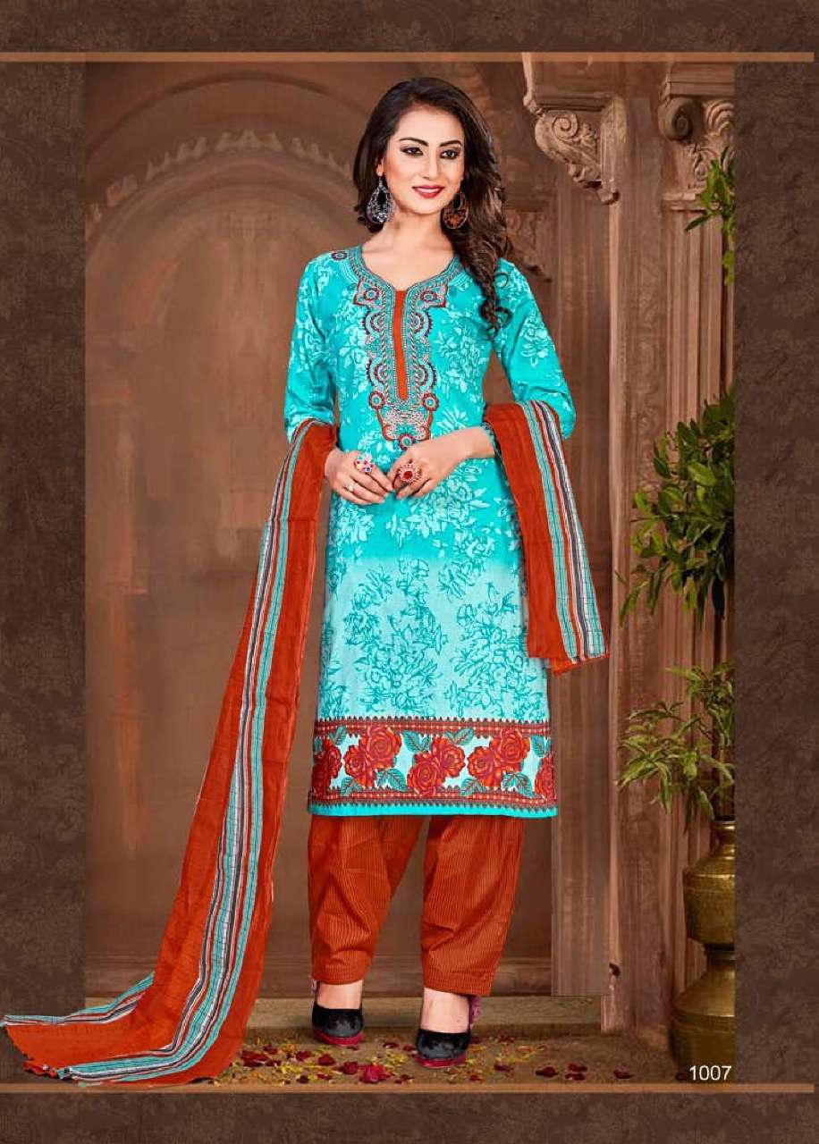 CHANDANI VOL-8 BY IMPERIAL PRINTS 1001 TO 1012 SERIES SUITS BEAUTIFUL STYLISH FANCY COLORFUL DESIGNER PARTY WEAR & ETHNIC WEAR COTTON PRINTED DRESSES AT WHOLESALE PRICE