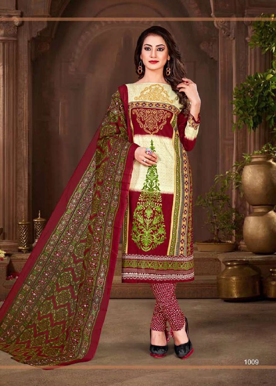 CHANDANI VOL-8 BY IMPERIAL PRINTS 1001 TO 1012 SERIES SUITS BEAUTIFUL STYLISH FANCY COLORFUL DESIGNER PARTY WEAR & ETHNIC WEAR COTTON PRINTED DRESSES AT WHOLESALE PRICE