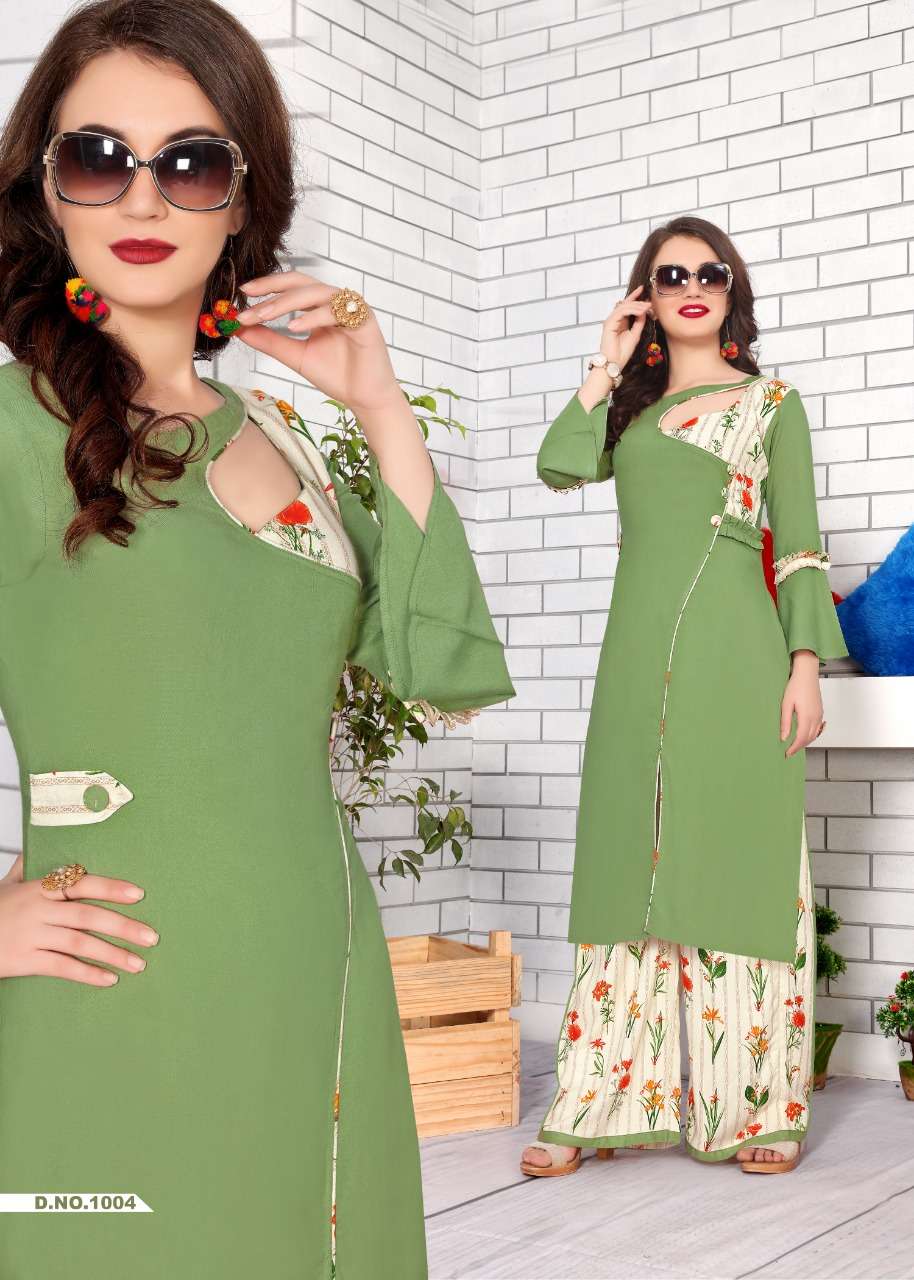 PEARL BY NEETI CREATION 1001 TO 1008 WEAR COLLECTION BEAUTIFUL STYLISH FANCY COLORFUL PARTY WEAR & OCCASIONAL WEAR HEAVY RAYON KURTIS AT WHOLESALE PRICE