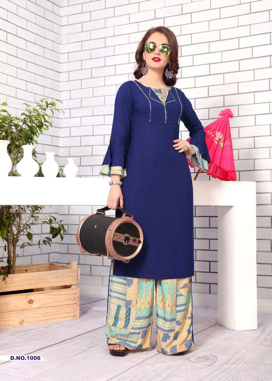 PEARL BY NEETI CREATION 1001 TO 1008 WEAR COLLECTION BEAUTIFUL STYLISH FANCY COLORFUL PARTY WEAR & OCCASIONAL WEAR HEAVY RAYON KURTIS AT WHOLESALE PRICE