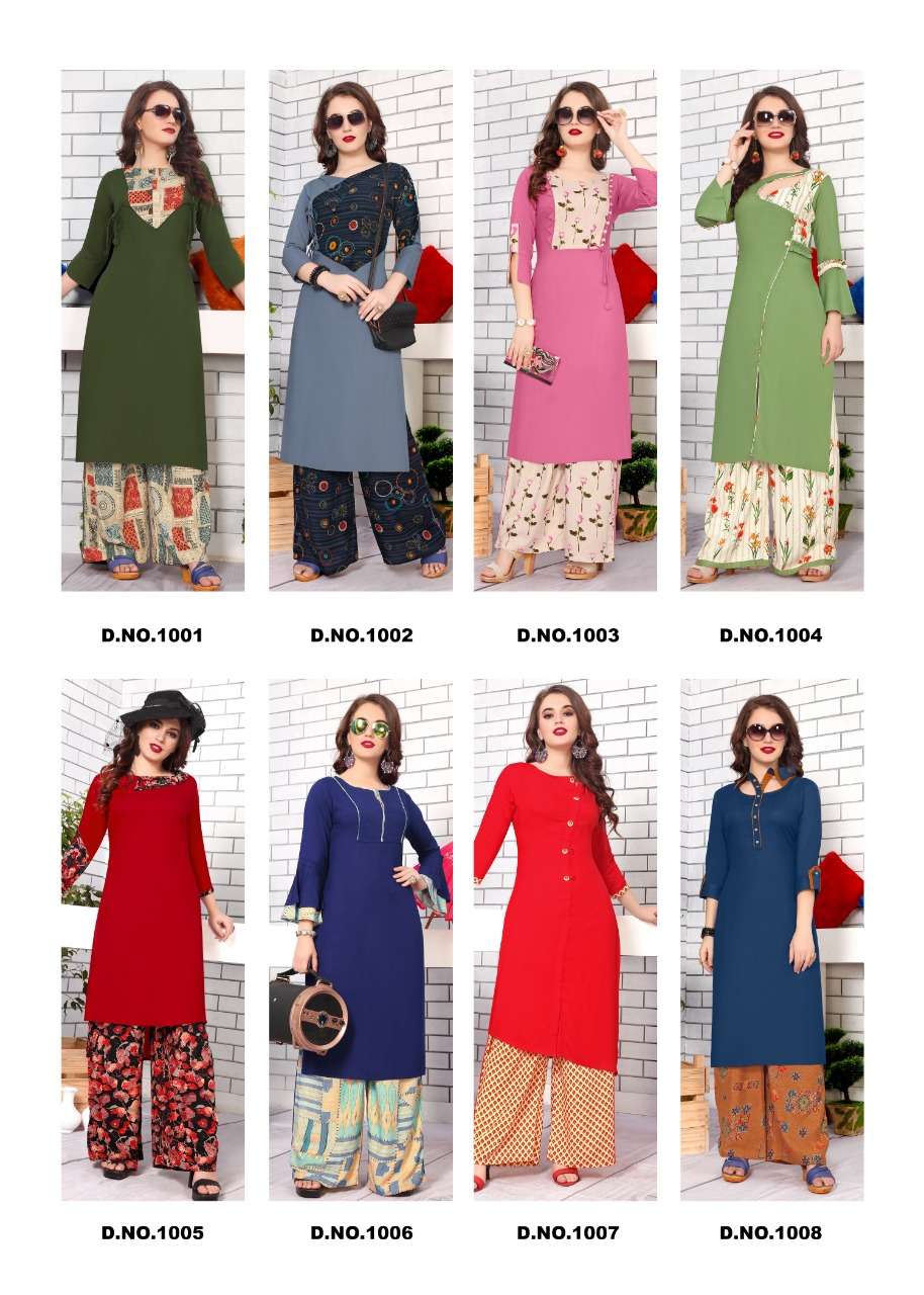 PEARL BY NEETI CREATION 1001 TO 1008 WEAR COLLECTION BEAUTIFUL STYLISH FANCY COLORFUL PARTY WEAR & OCCASIONAL WEAR HEAVY RAYON KURTIS AT WHOLESALE PRICE