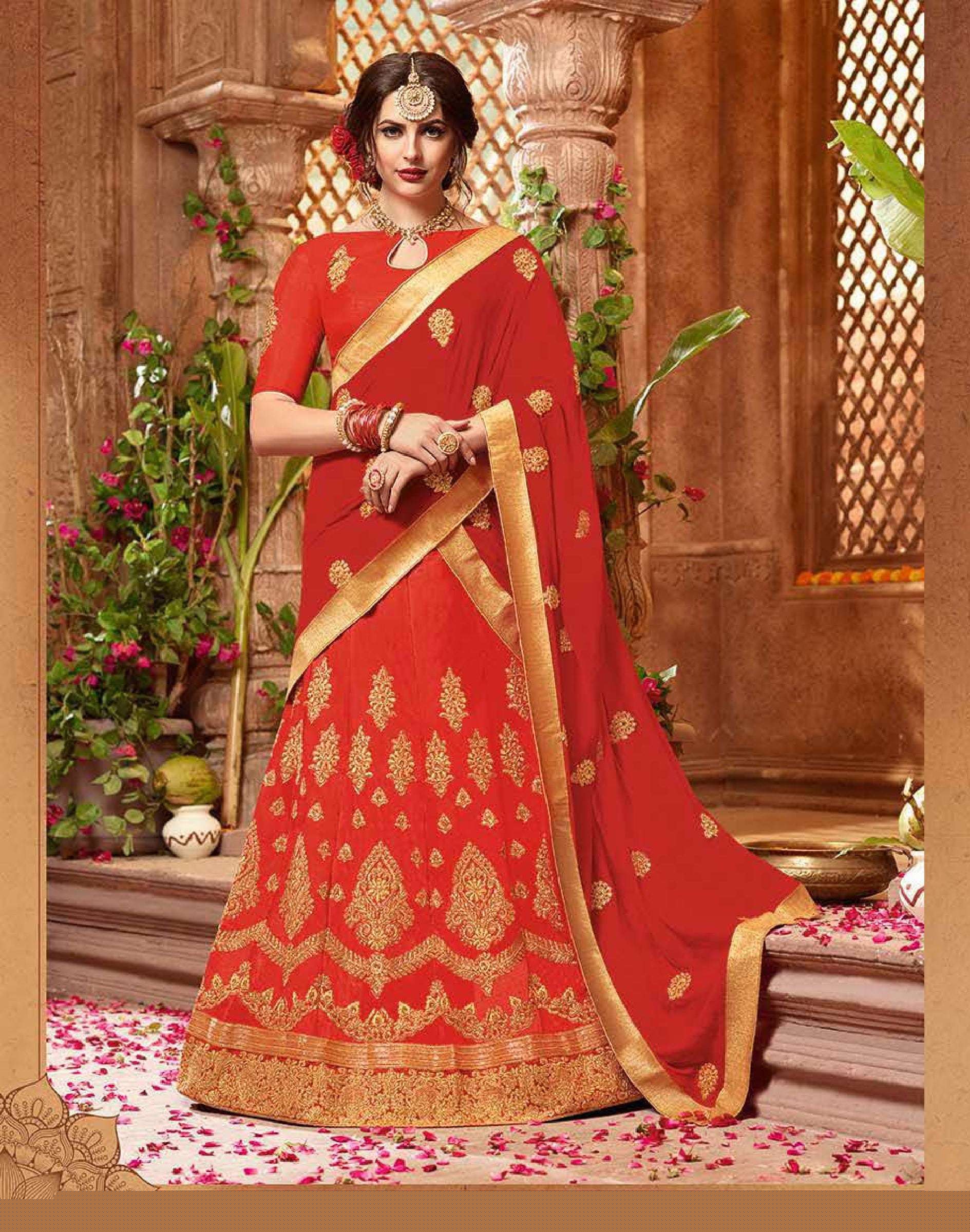 ICONIC BY RIDDHOO FASHION 10661 TO 10668 SERIES INDIAN TRADITIONAL BEAUTIFUL STYLISH DESIGNER HEAVY EMBROIDERED PARTY WEAR SILK LEHENGAS AT WHOLESALE PRICE